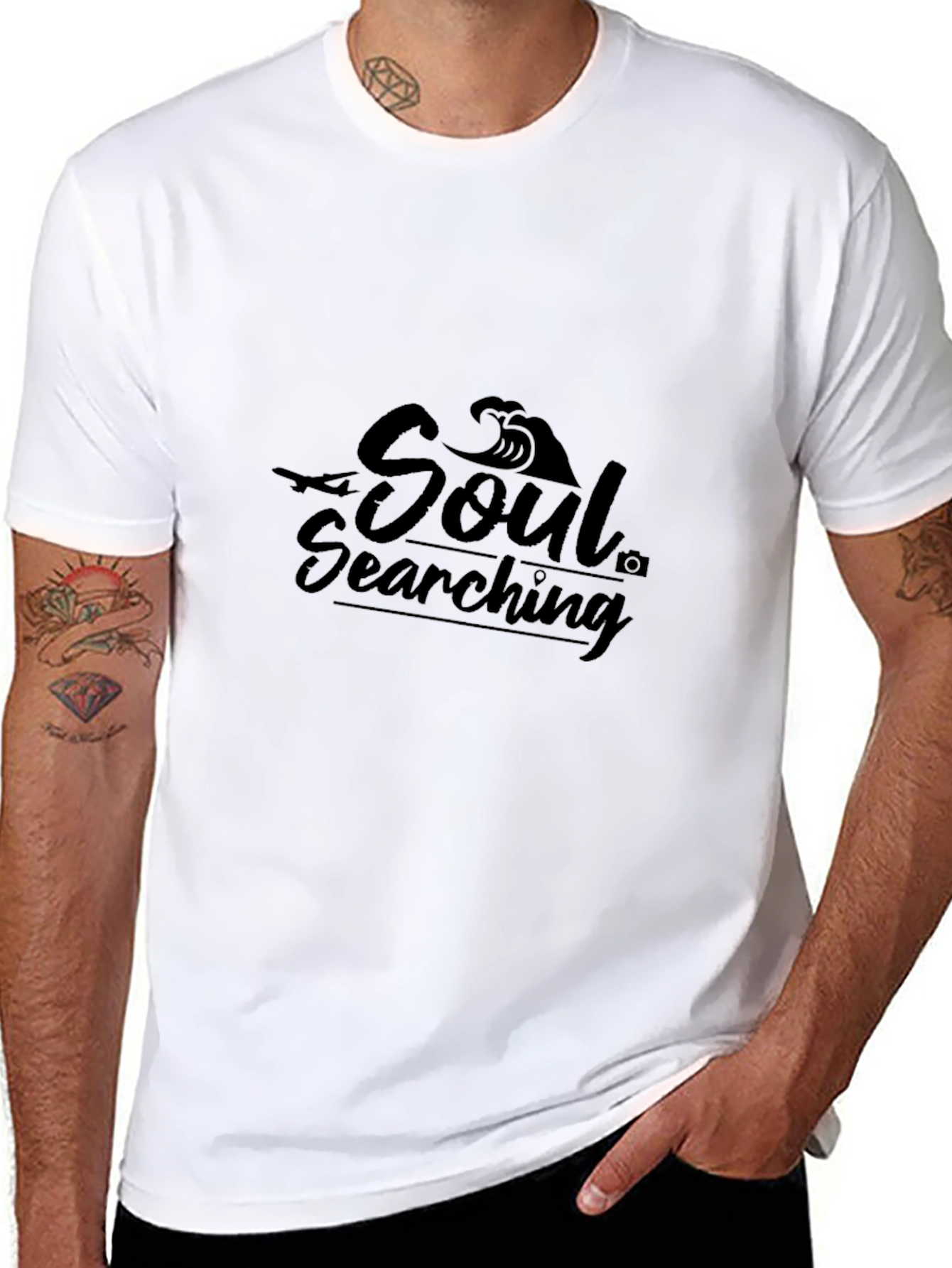 Soul Searching Black Graphic Tee