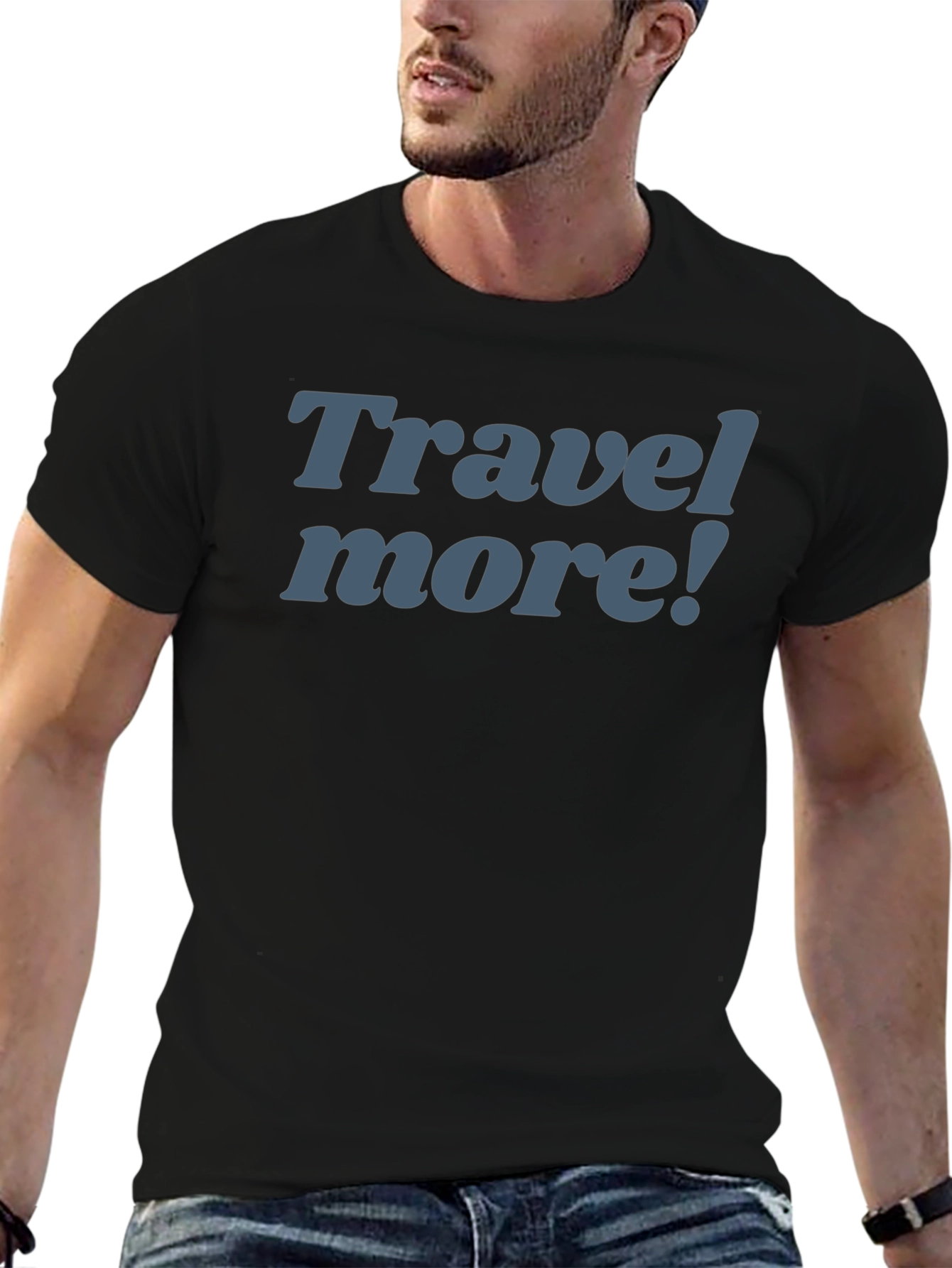 Travel More! Graphic T-Shirt - Mens Casual Tee