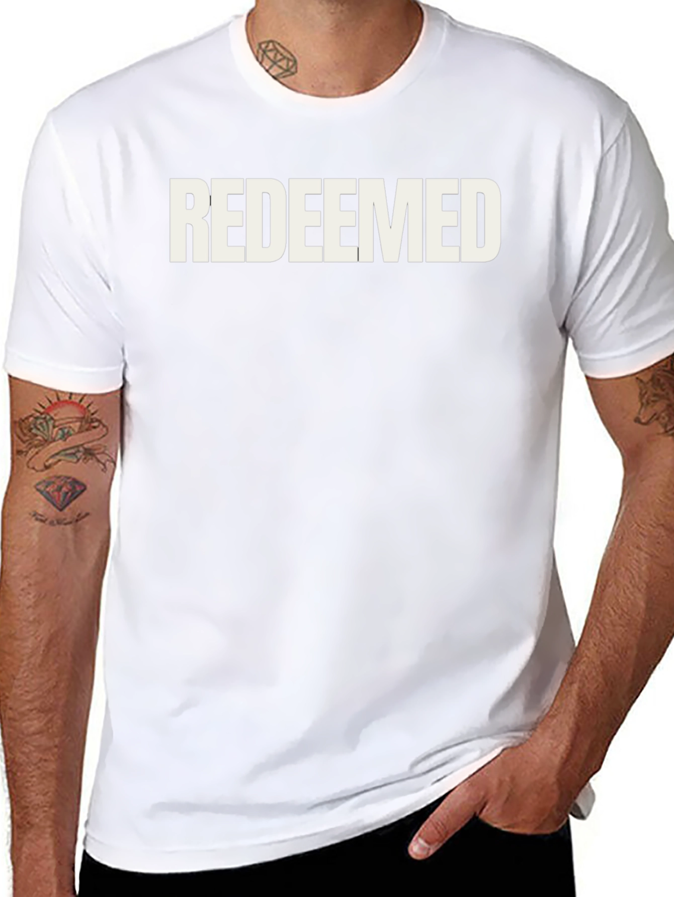 Redeemed Graphic Print Crew Neck T-Shirt