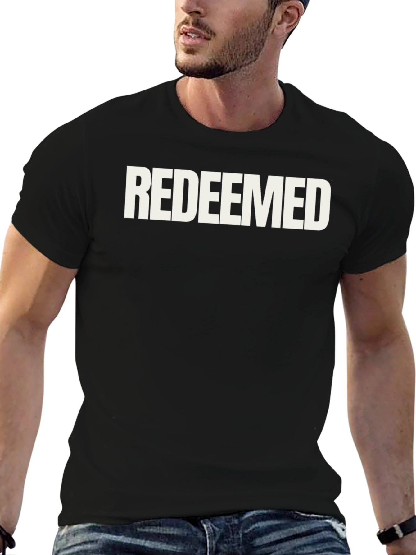 Redeemed Graphic Print Crew Neck T-Shirt