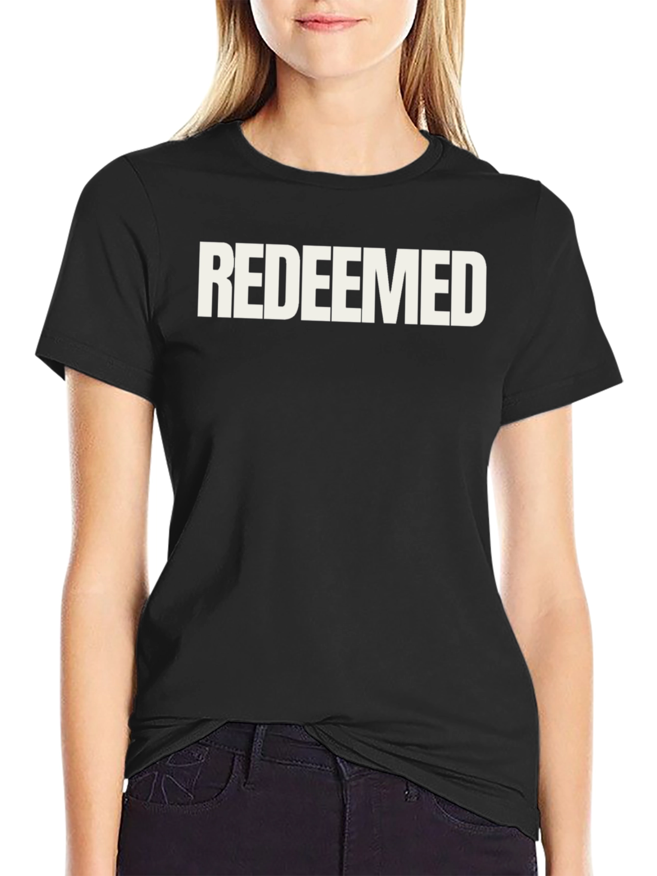 Redeemed Graphic Print Crew Neck T-Shirt