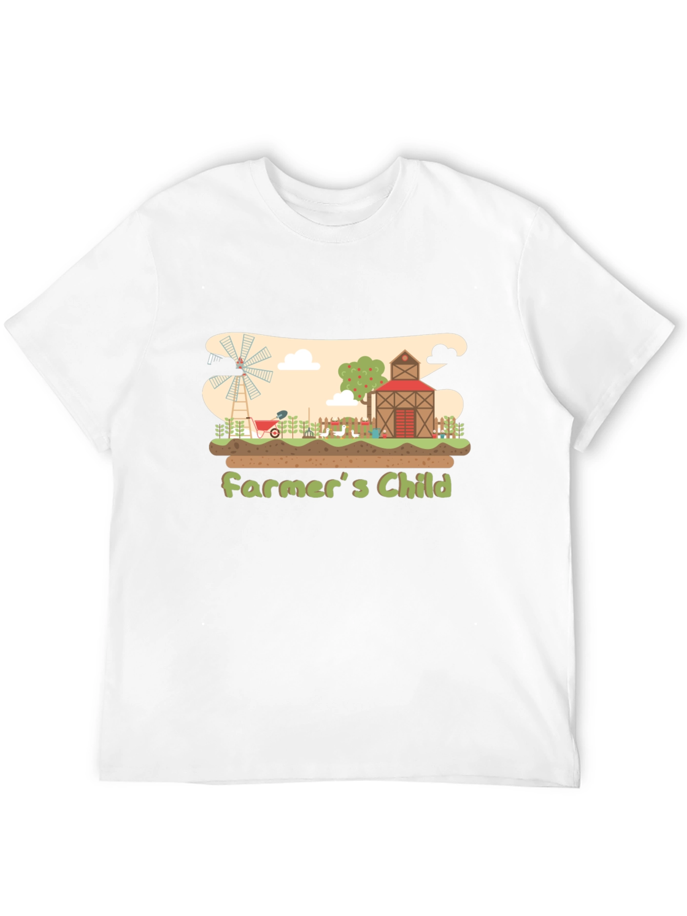 Farmers Child Graphic Black T-Shirt