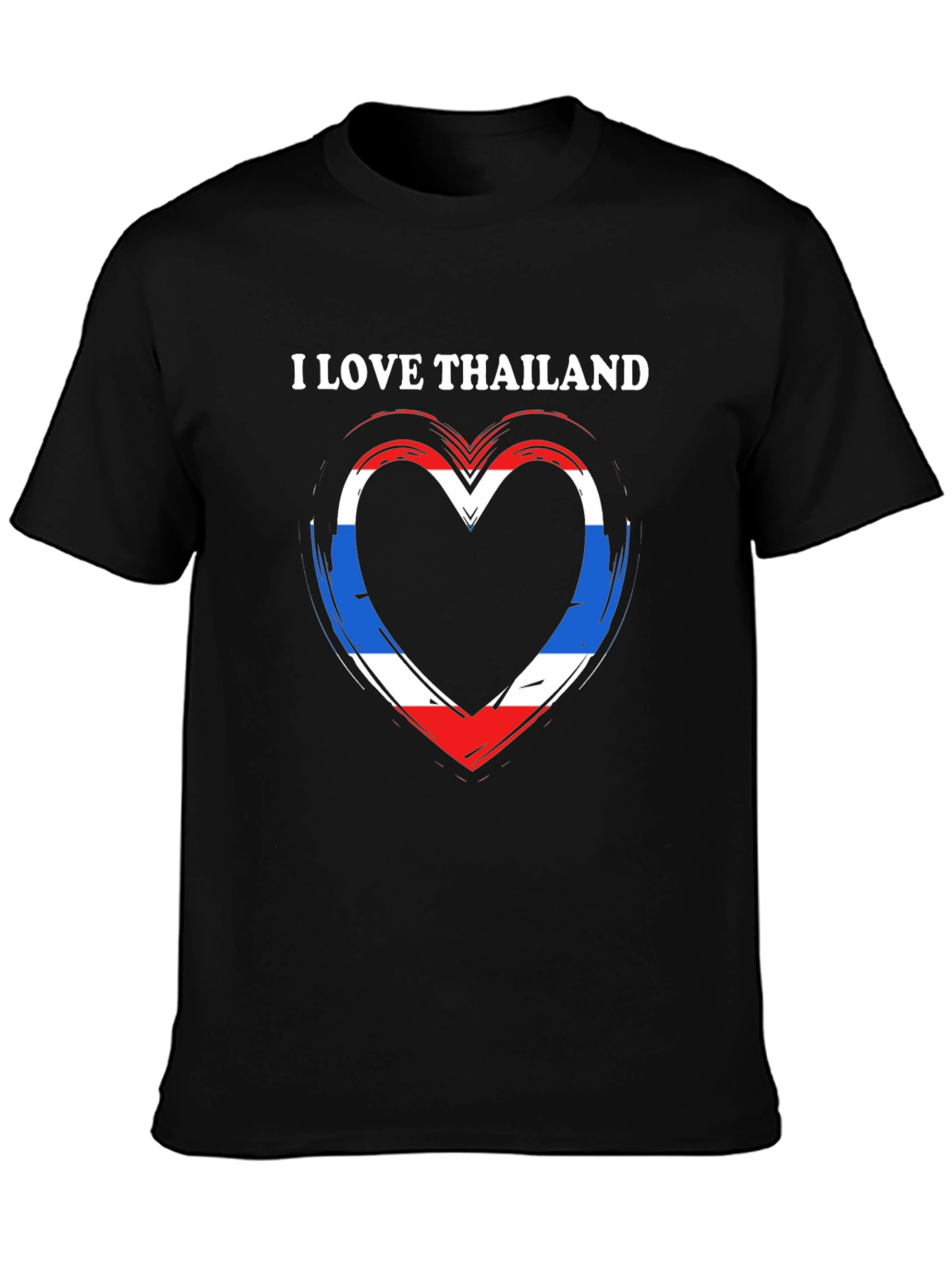 I Love Thailand Flag Heart T-Shirt