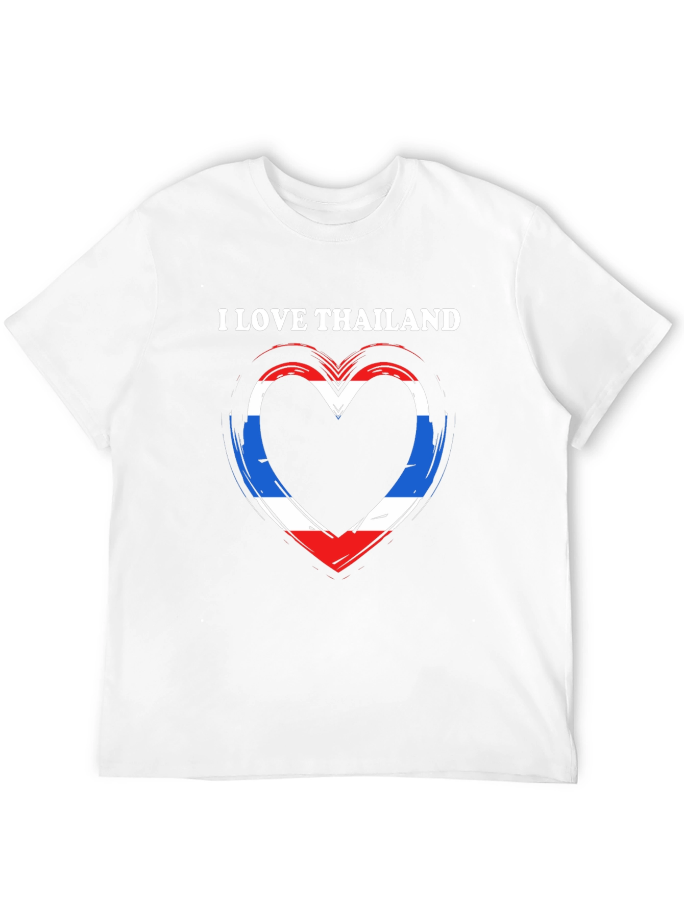 I Love Thailand Flag Heart T-Shirt