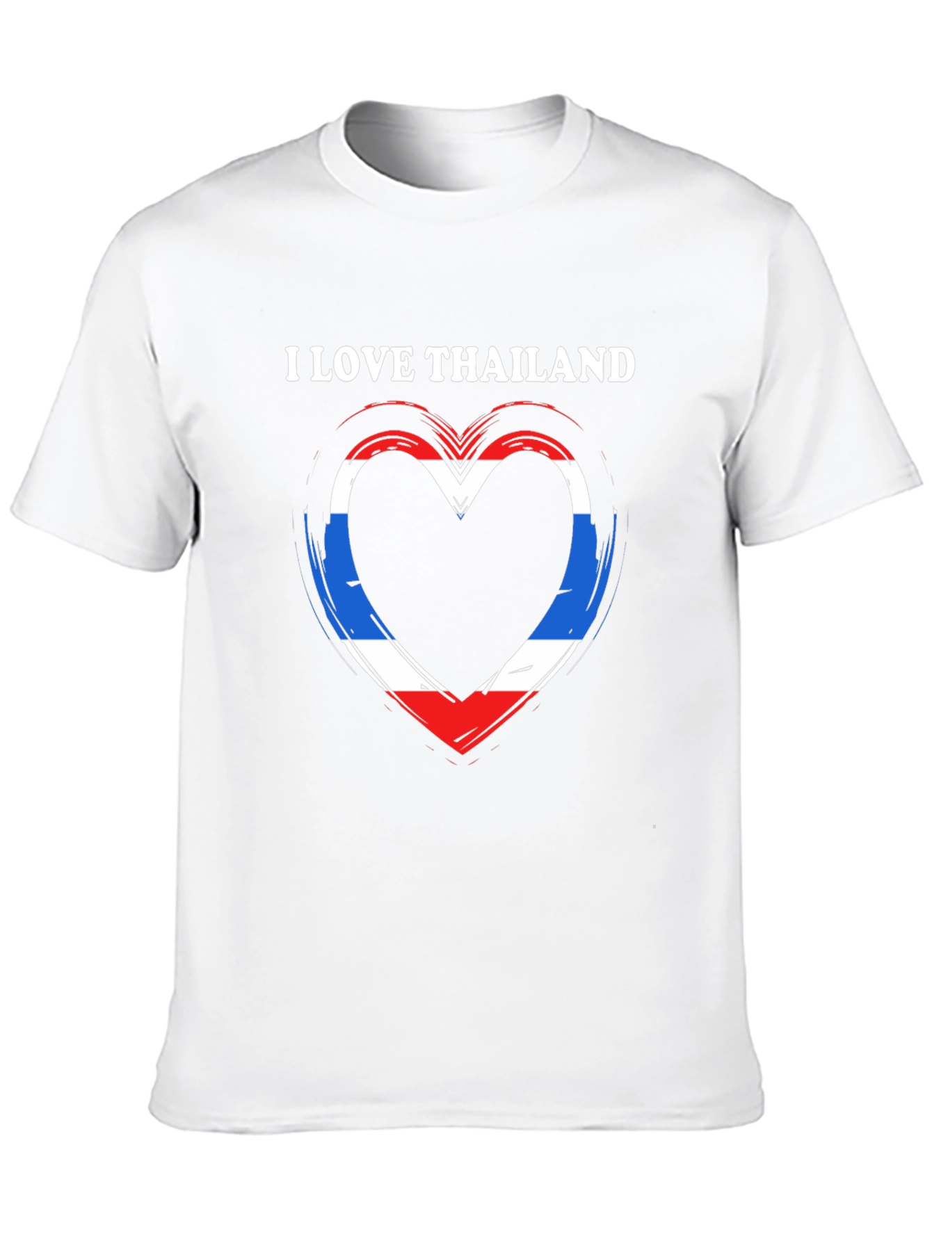 I Love Thailand Flag Heart T-Shirt