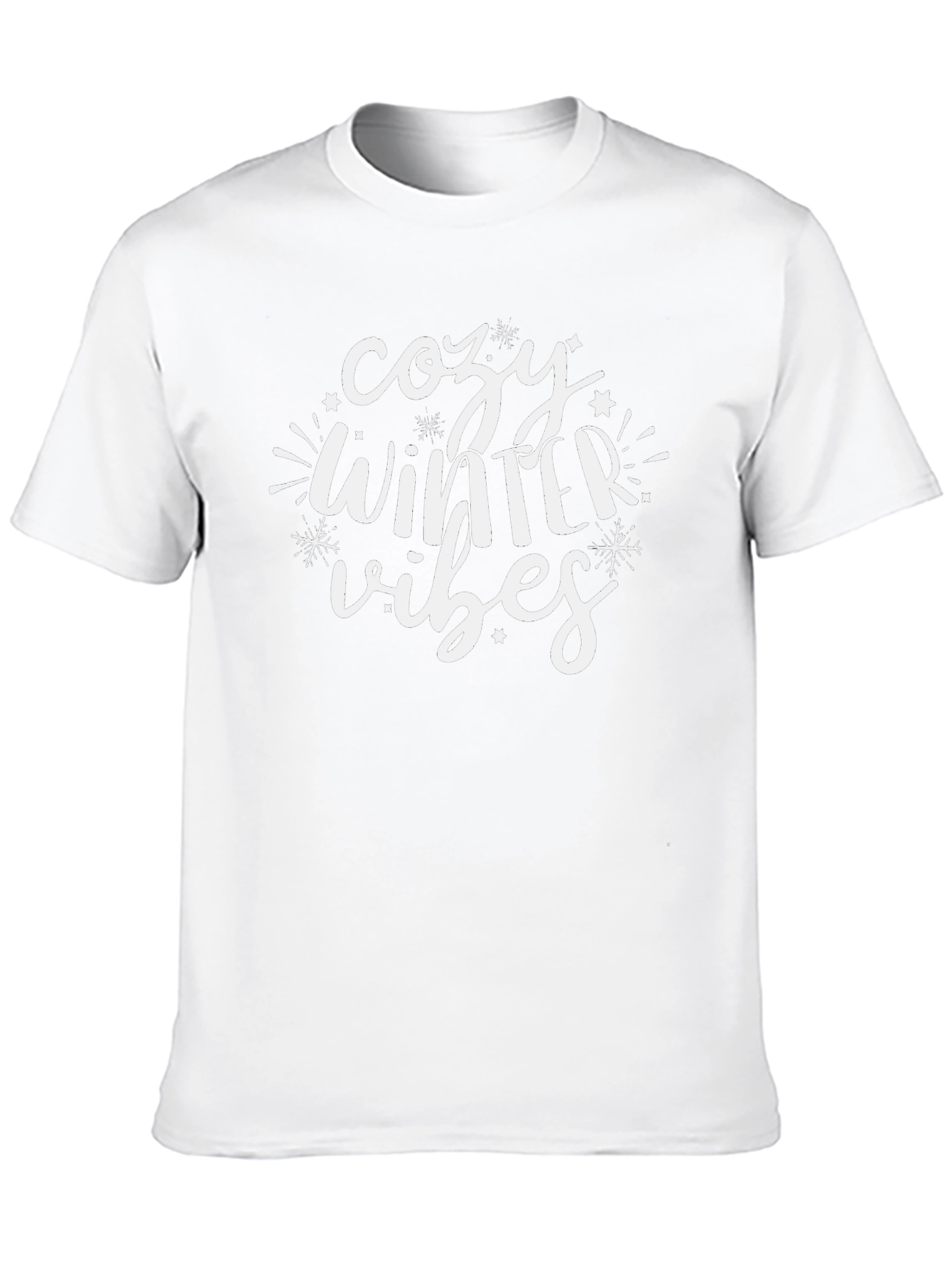 Cozy Winter Vibes Black T-Shirt