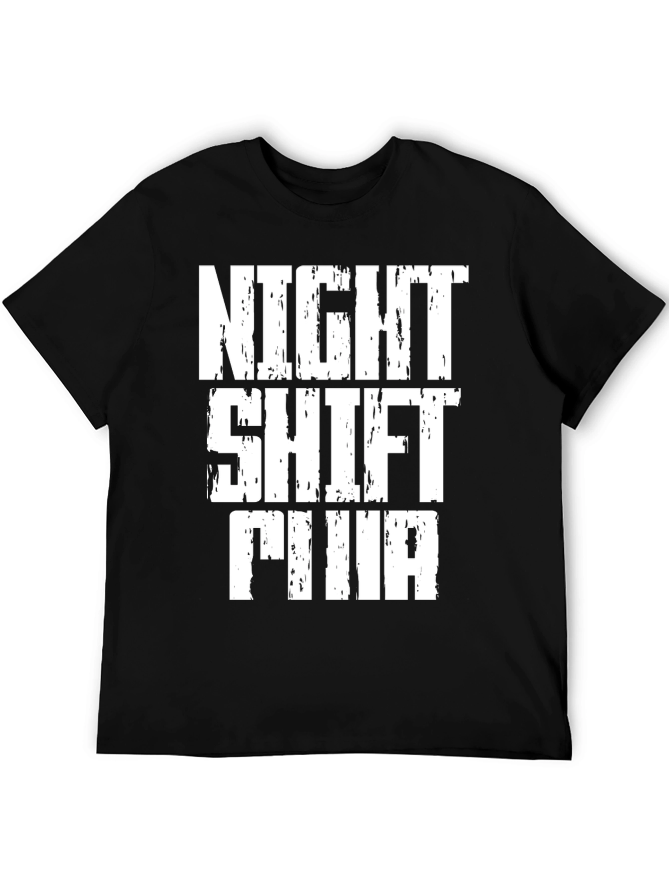 Night Shift FINA Graphic Tee - Black Cotton T-Shirt