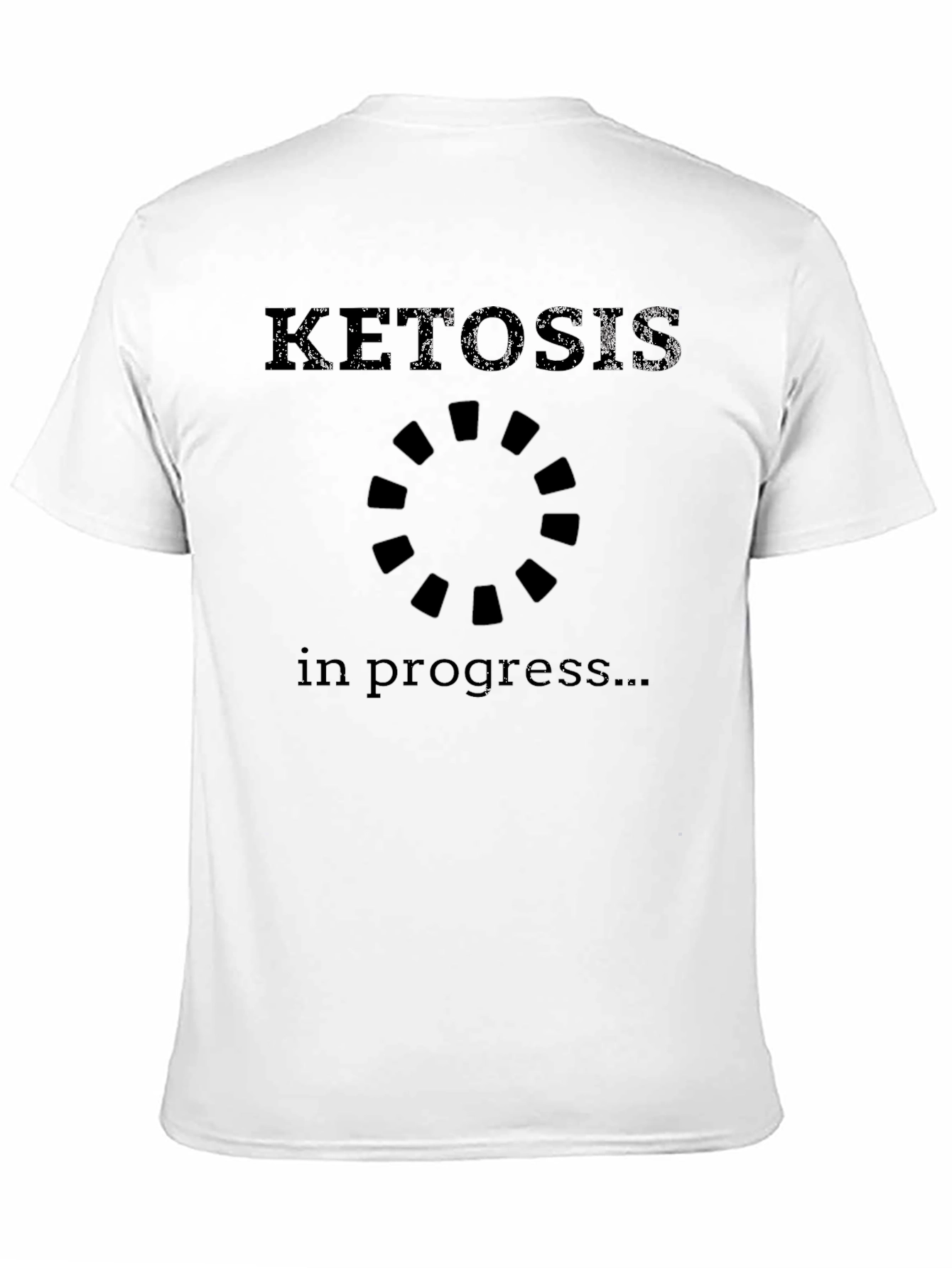 Ketosis In Progress Funny Graphic Tee - Black