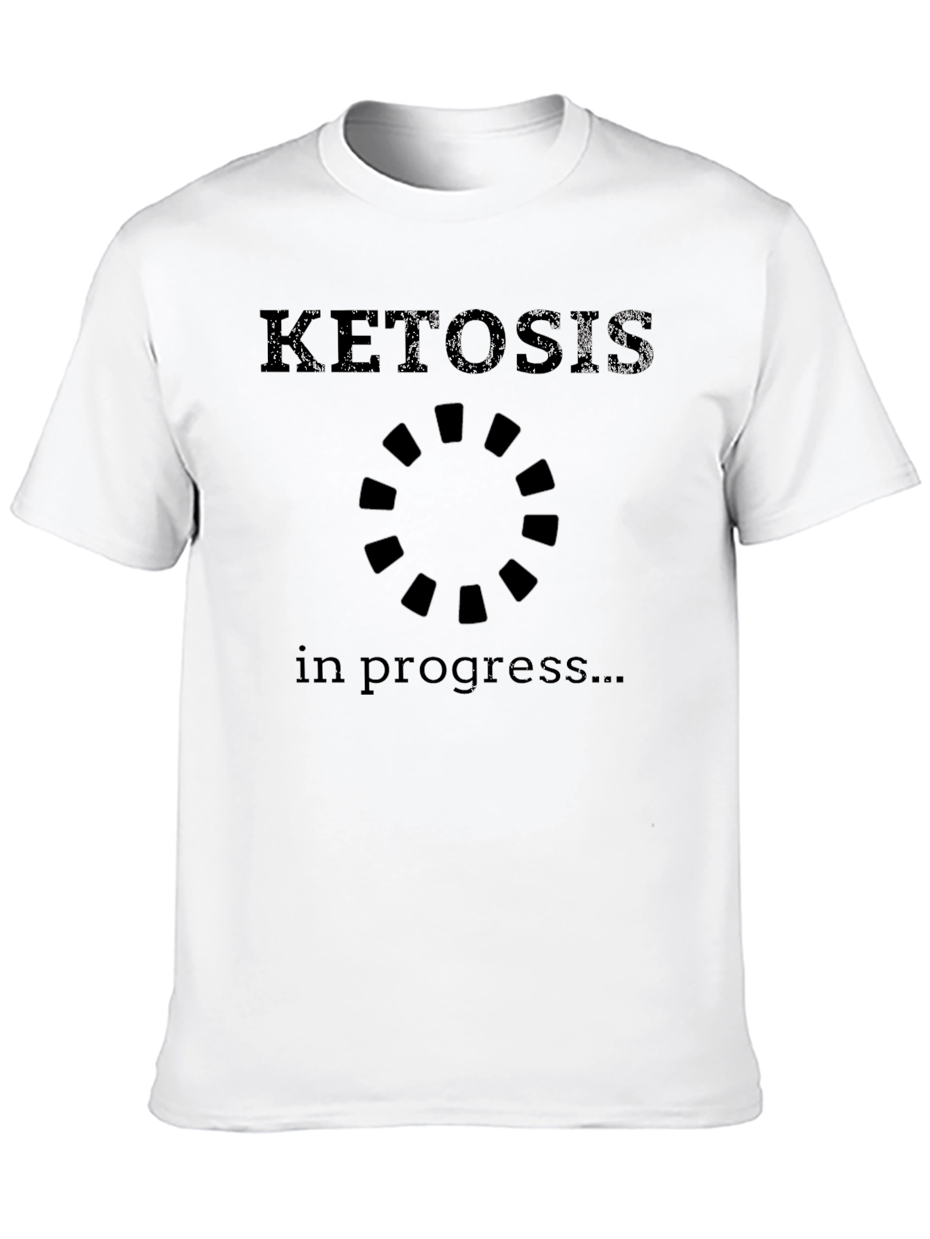 Ketosis In Progress Funny Graphic Tee - Black