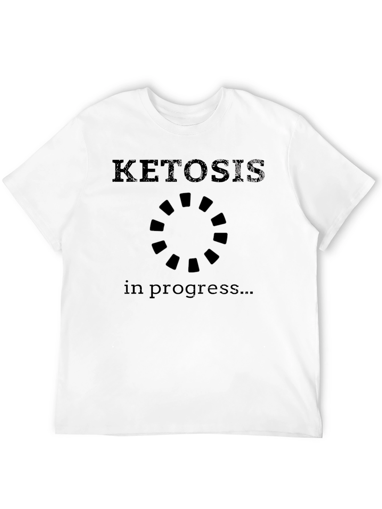 Ketosis In Progress Funny Graphic Tee - Black