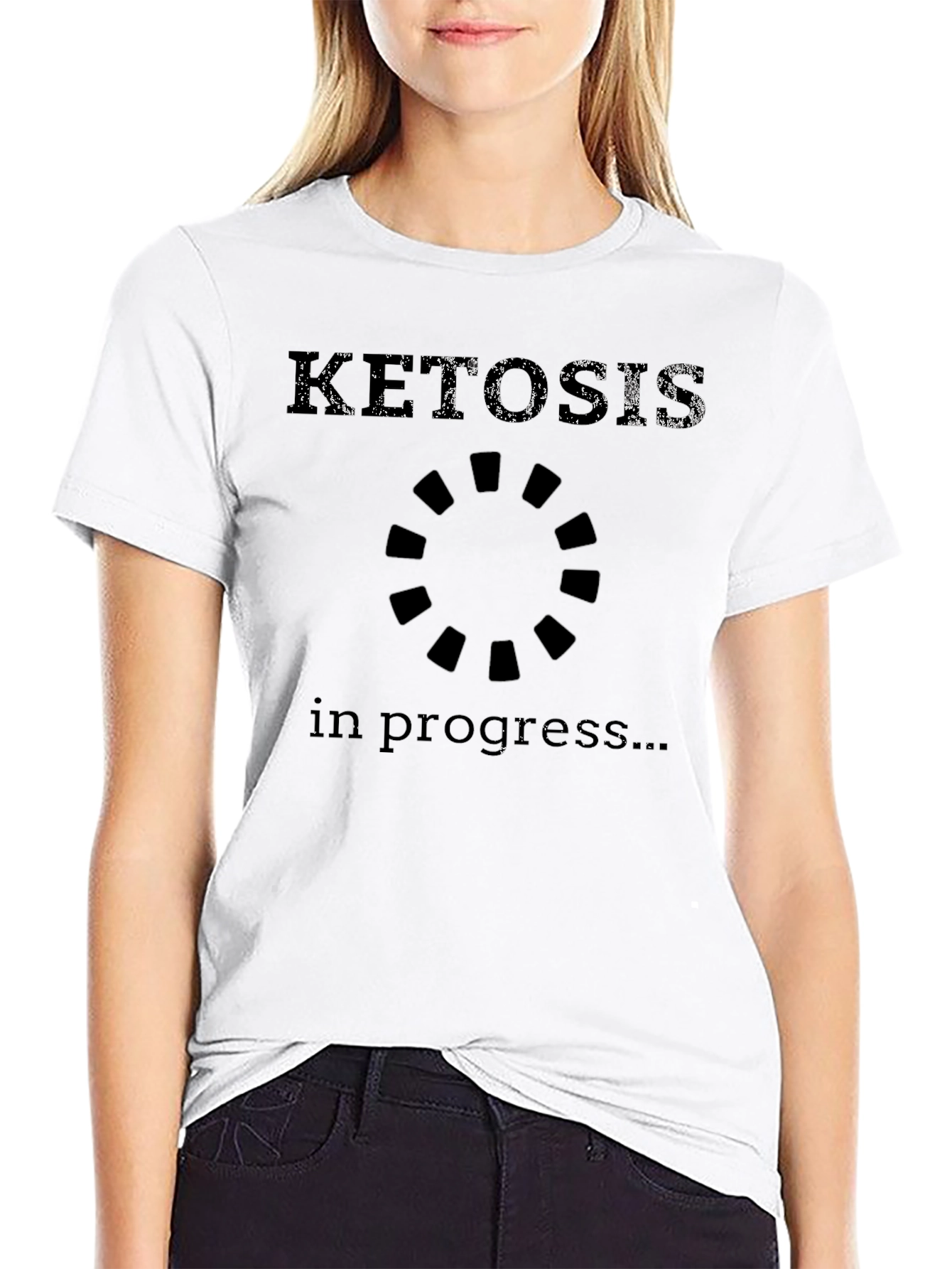 Ketosis In Progress Funny Graphic Tee - Black