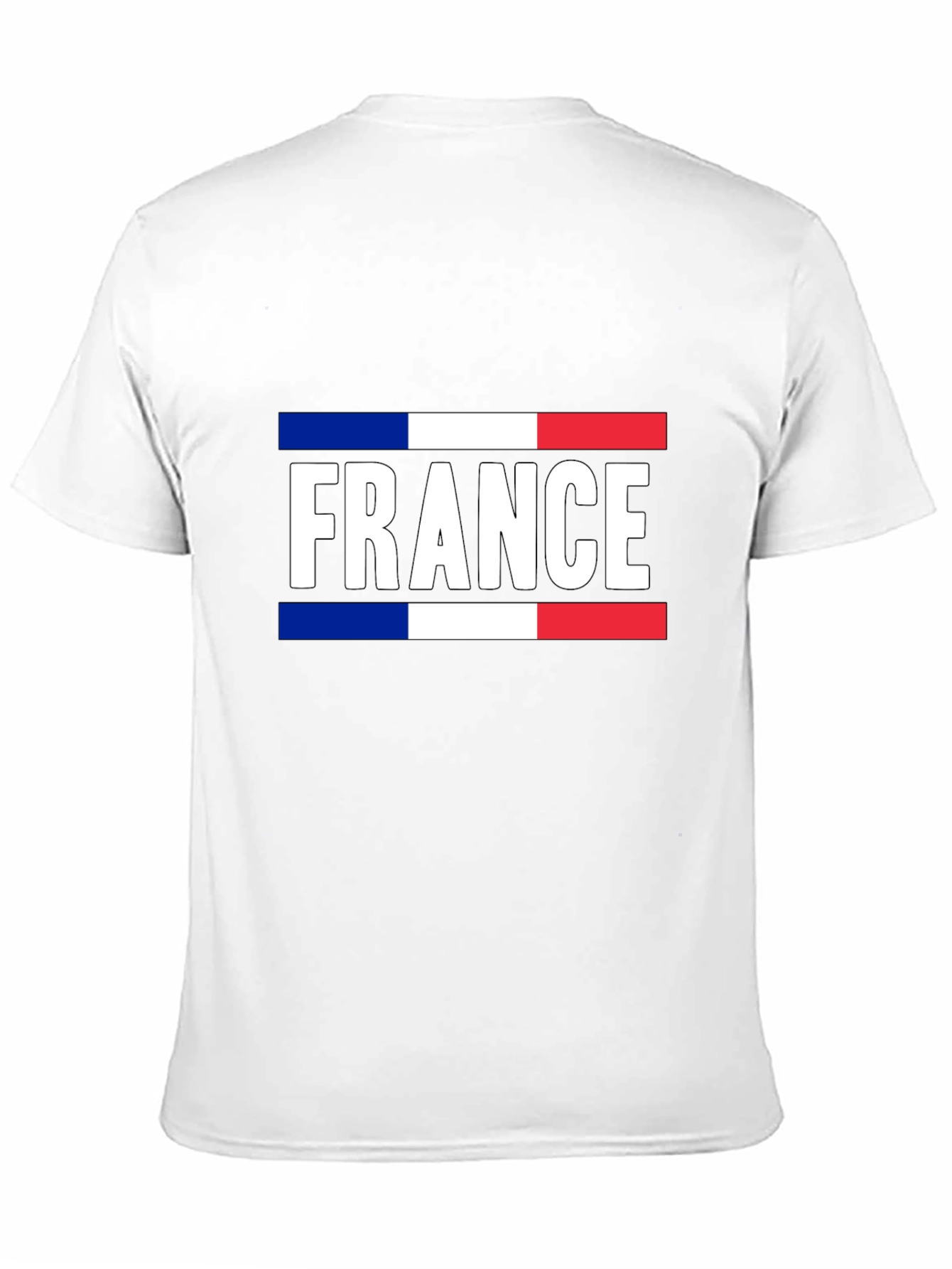 France Flag Graphic T-Shirt - Black Cotton Tee