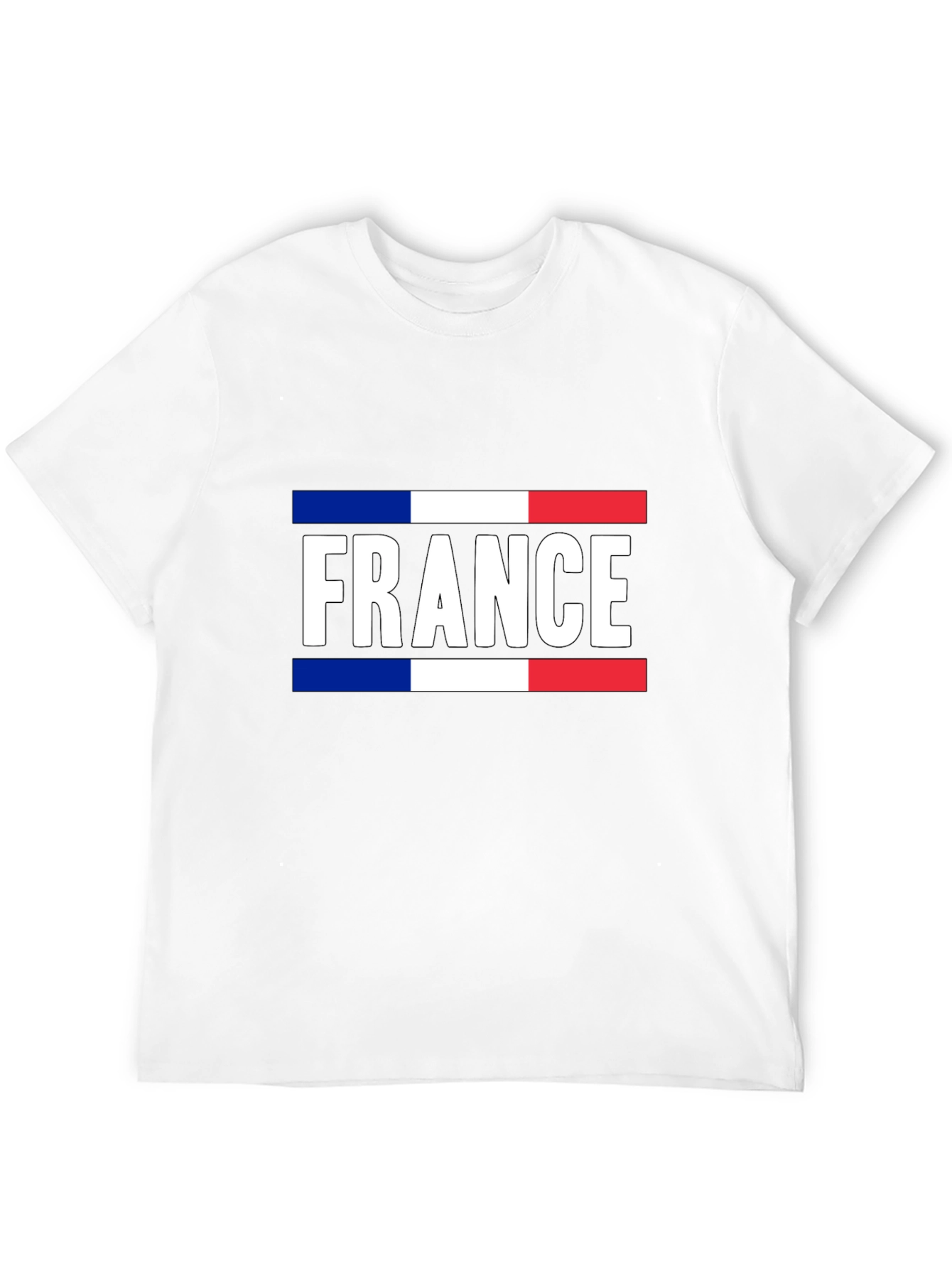 France Flag Graphic T-Shirt - Black Cotton Tee