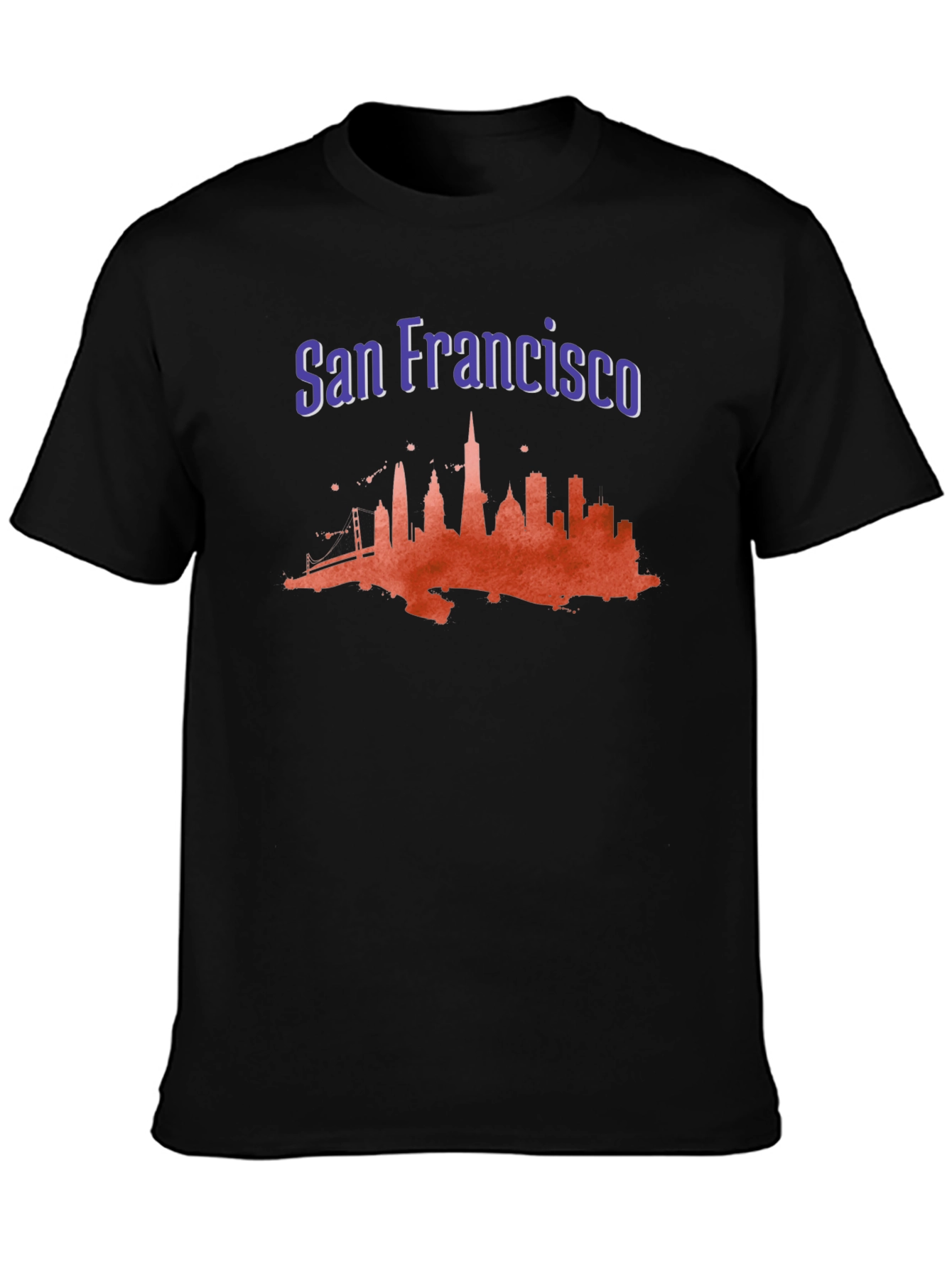 San Francisco Skyline Black Graphic Tee