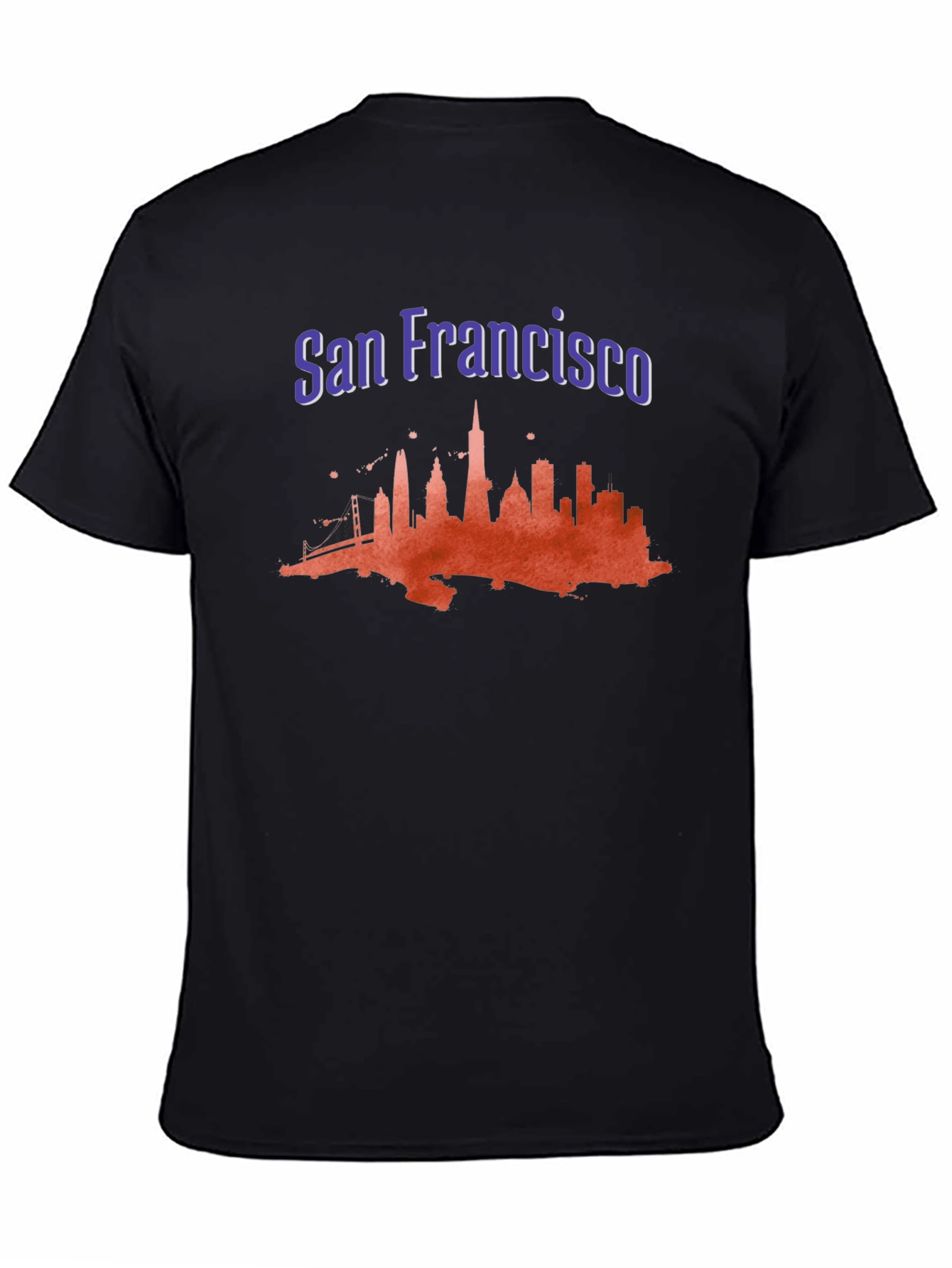 San Francisco Skyline Black Graphic Tee