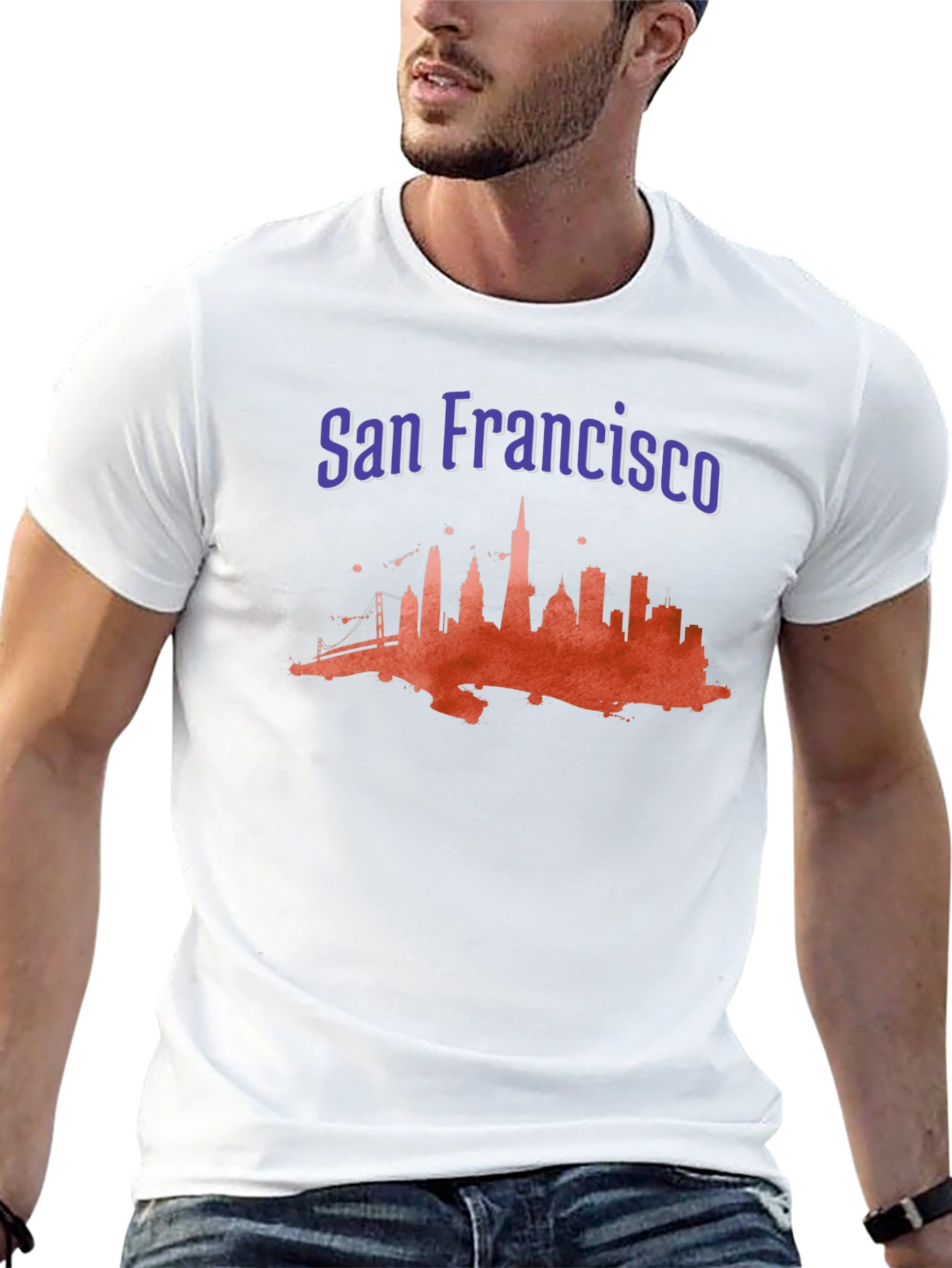 San Francisco Skyline Black Graphic Tee