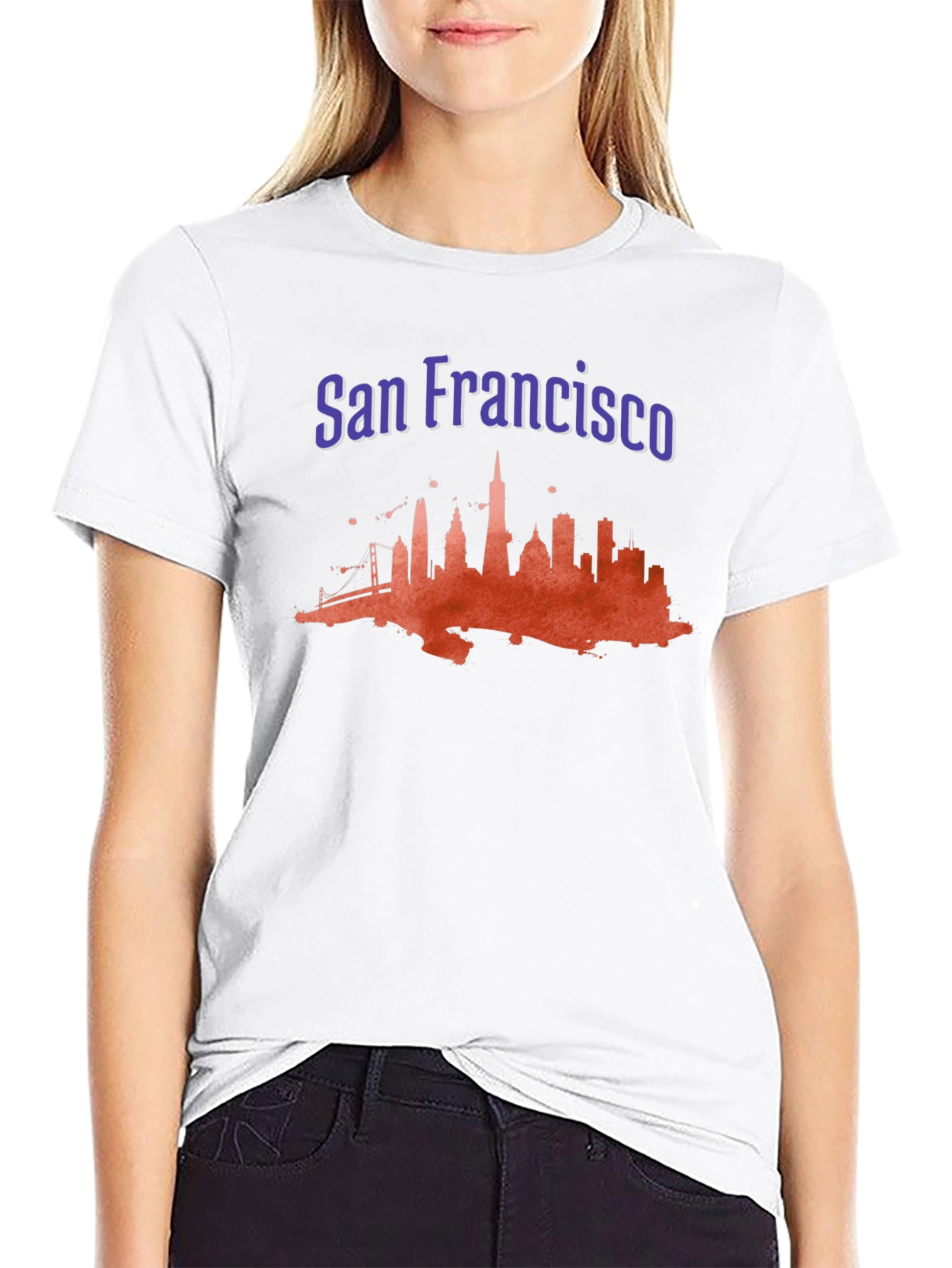 San Francisco Skyline Black Graphic Tee