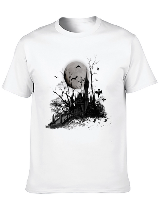 Halloween Castle Moon T-Shirt