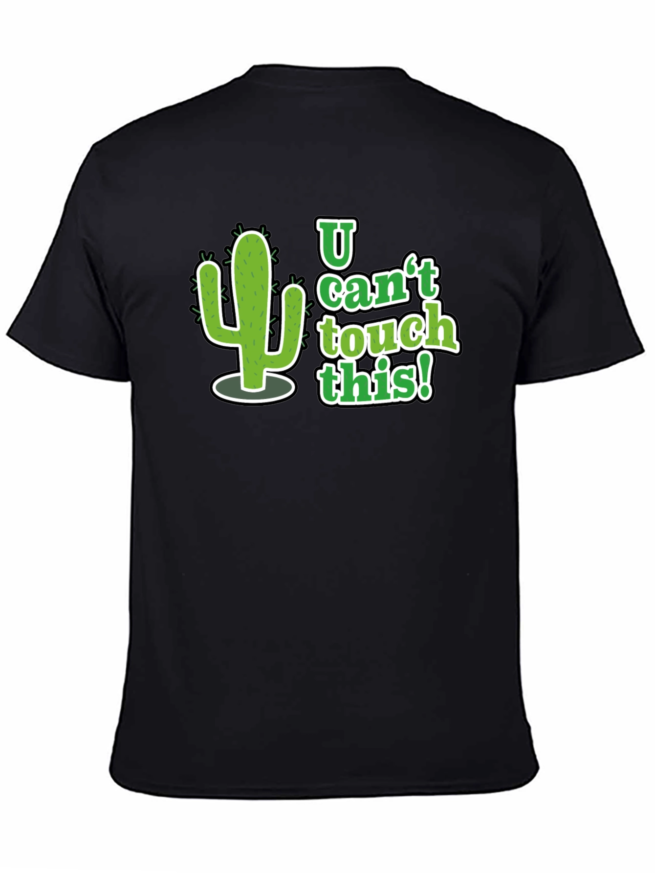 U Cant Touch This Cactus Graphic Tee - Black