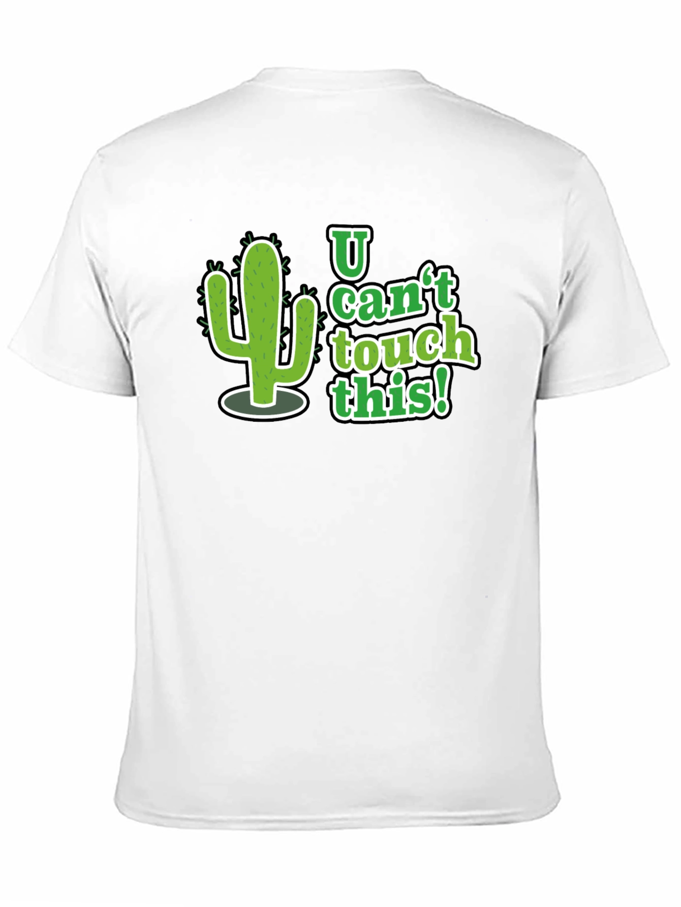 U Cant Touch This Cactus Graphic Tee - Black