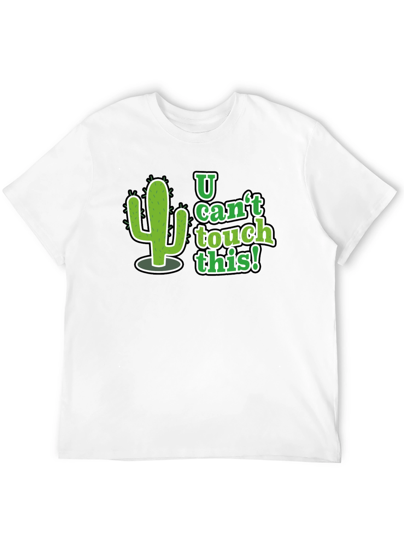 U Cant Touch This Cactus Graphic Tee - Black