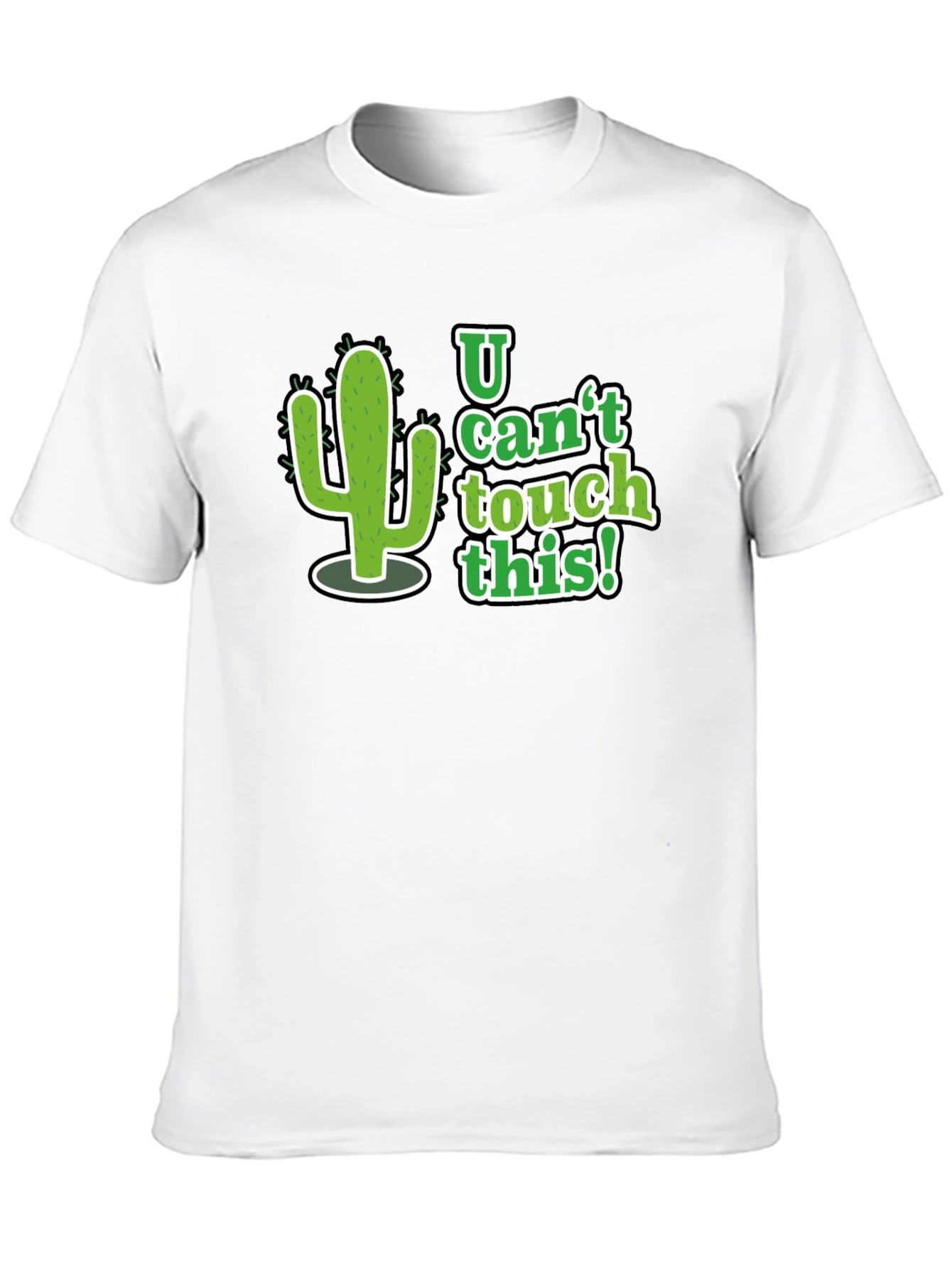 U Cant Touch This Cactus Graphic Tee - Black