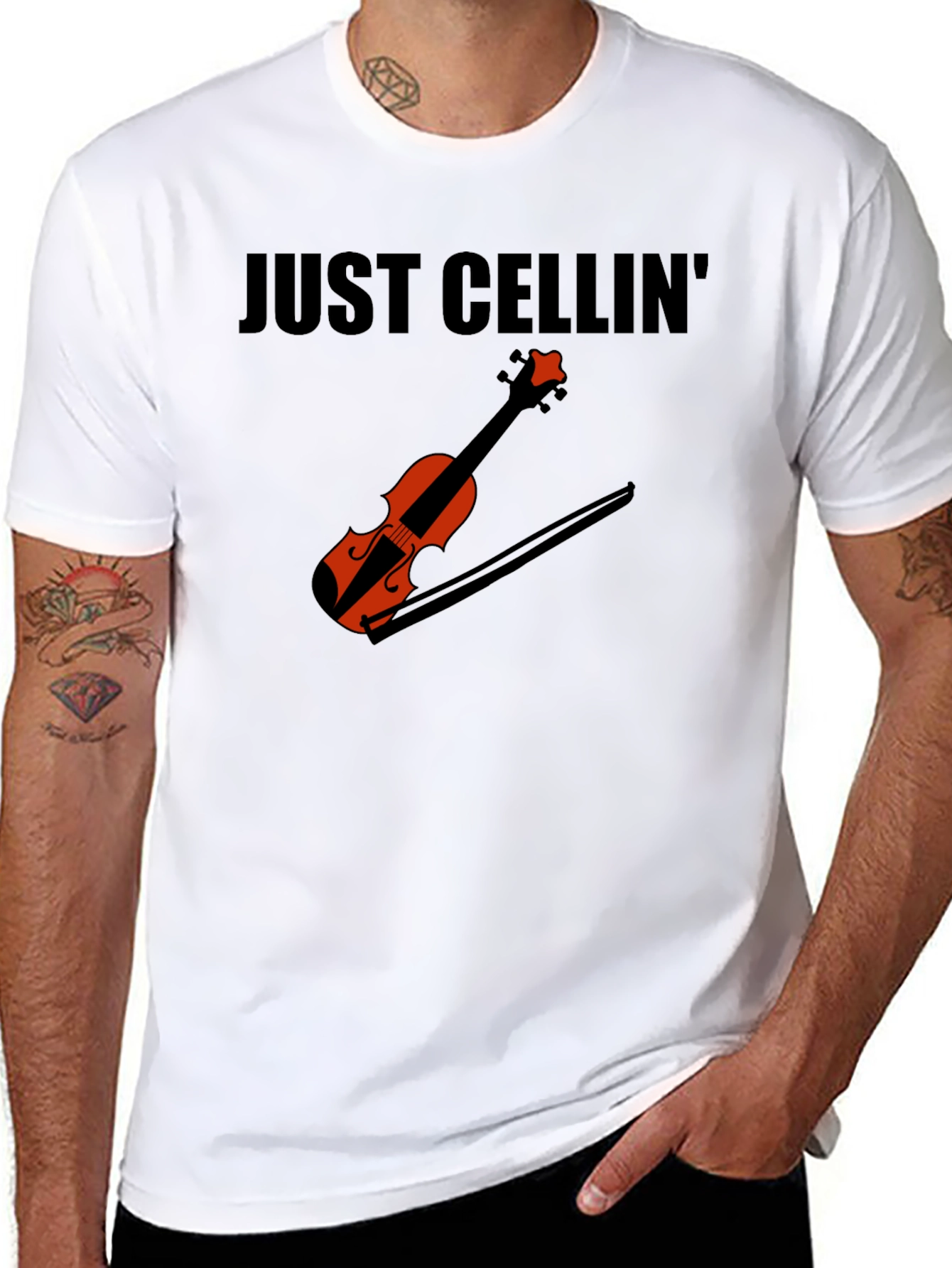 Just Cellin T-Shirt - Music Lover Tee