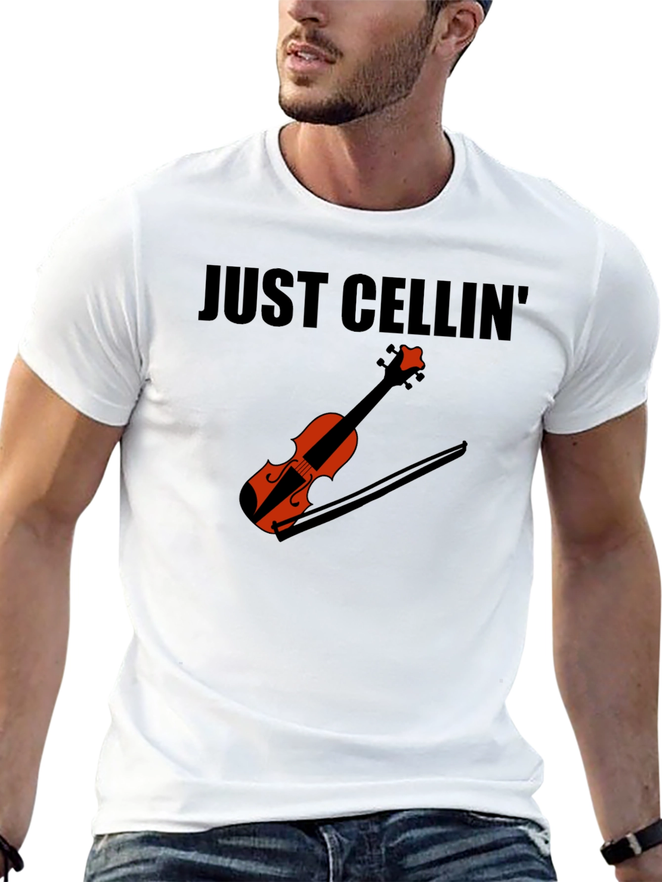 Just Cellin T-Shirt - Music Lover Tee