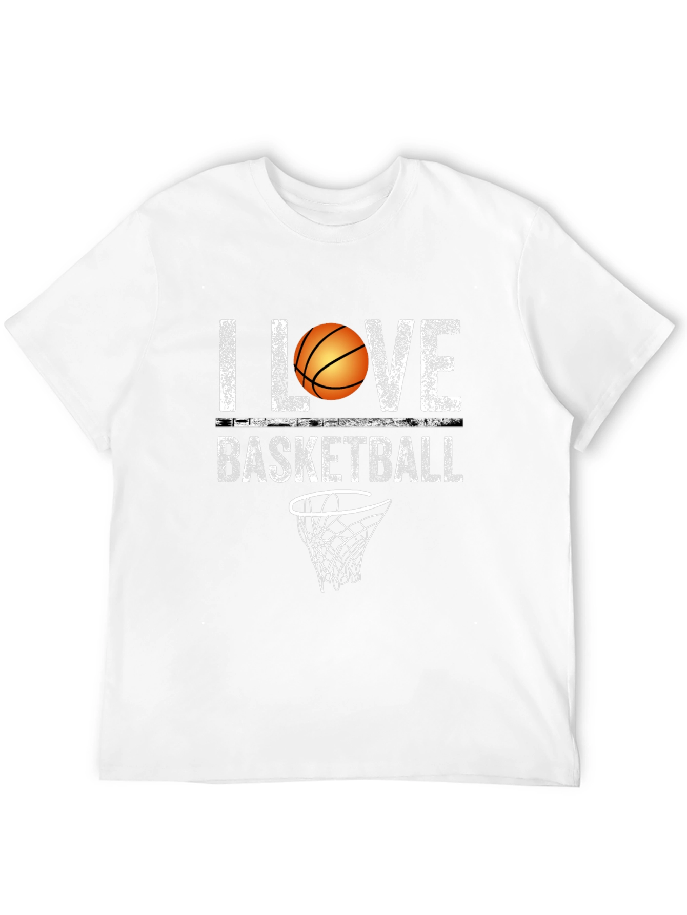 I Love Basketball Graphic Tee - Black