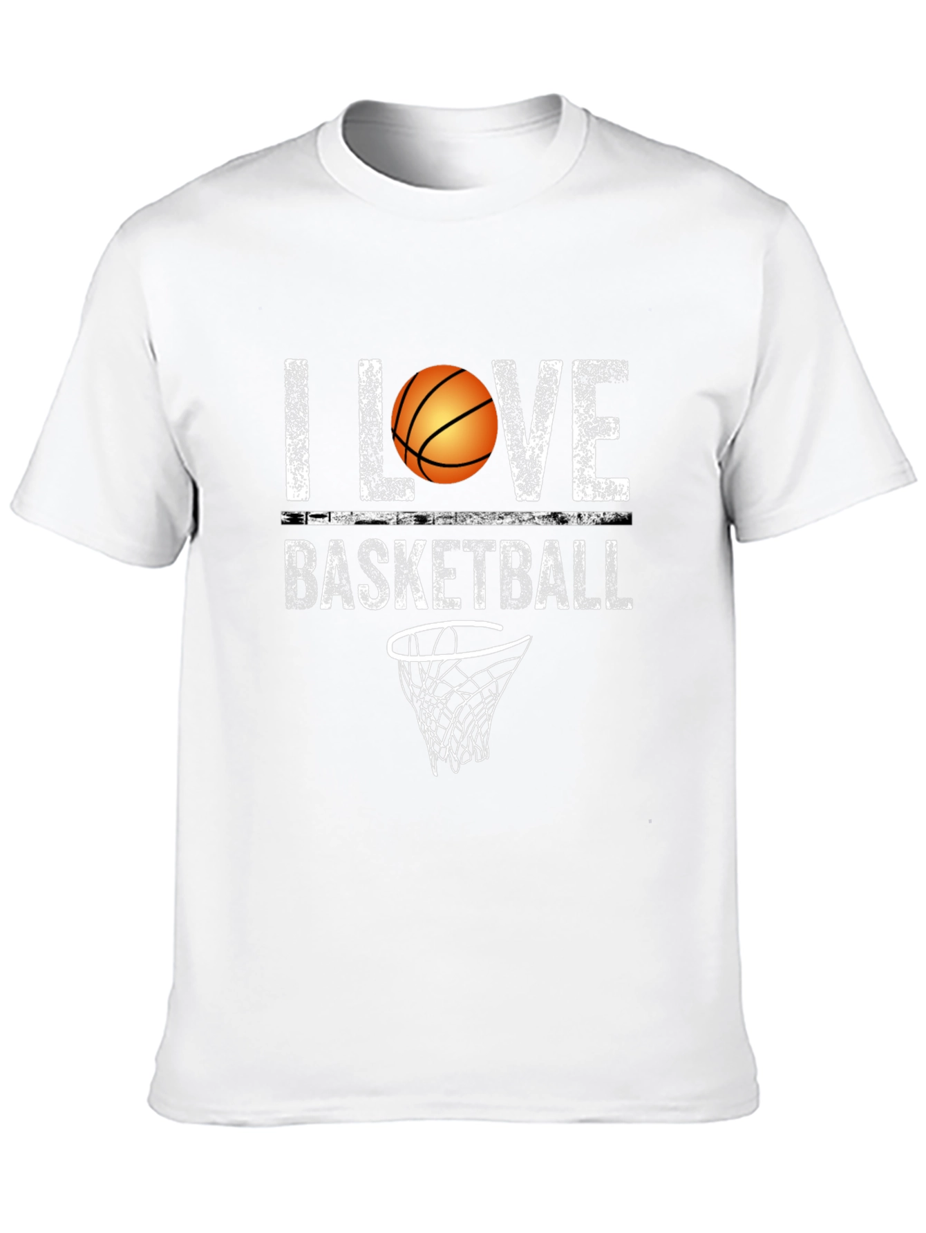 I Love Basketball Graphic Tee - Black