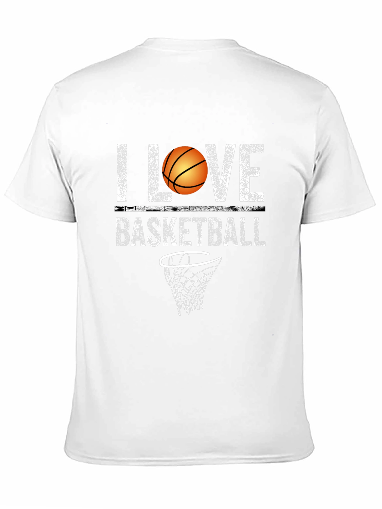 I Love Basketball Graphic Tee - Black