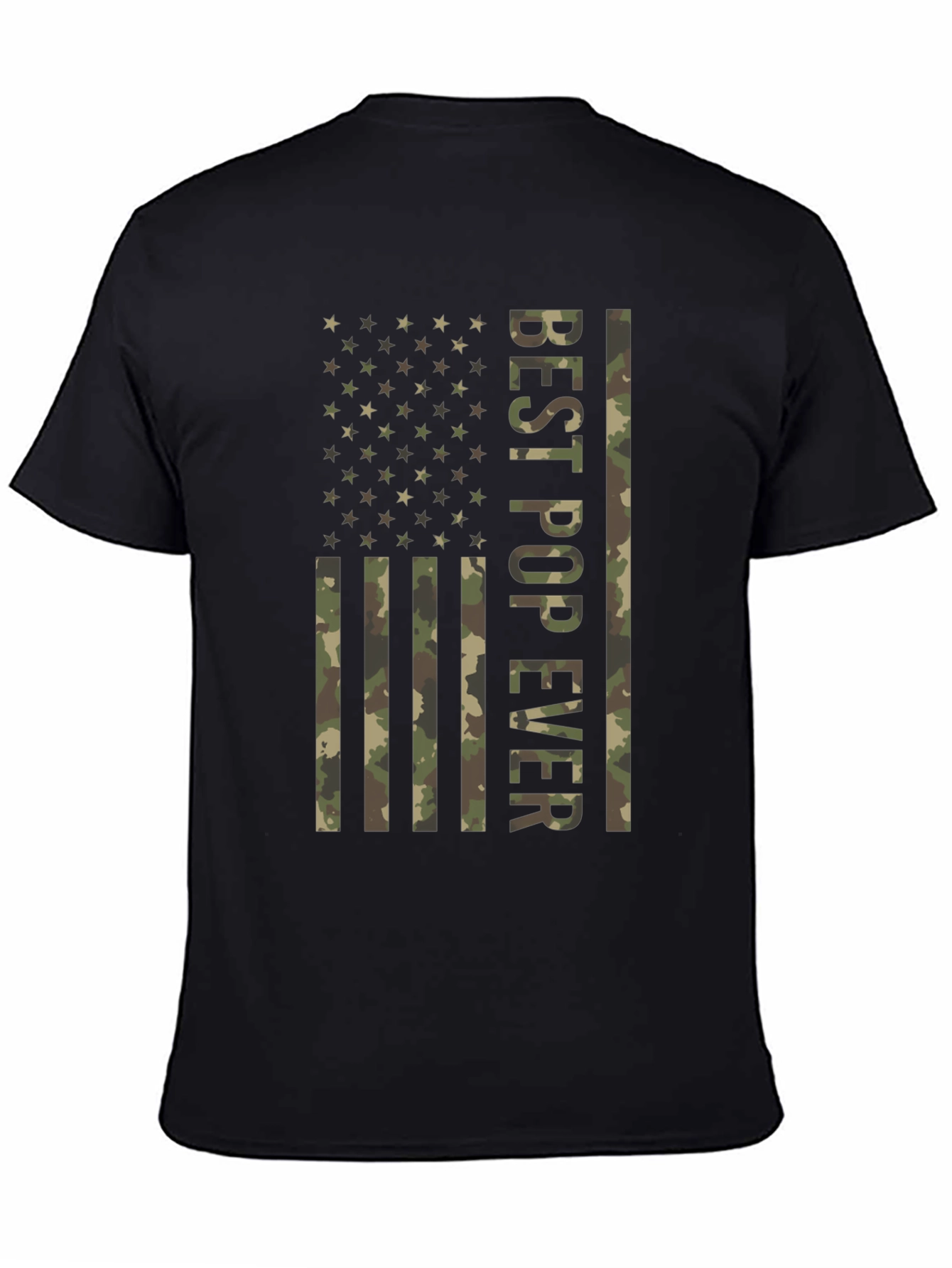 Best Pop Ever Camo Flag T-Shirt