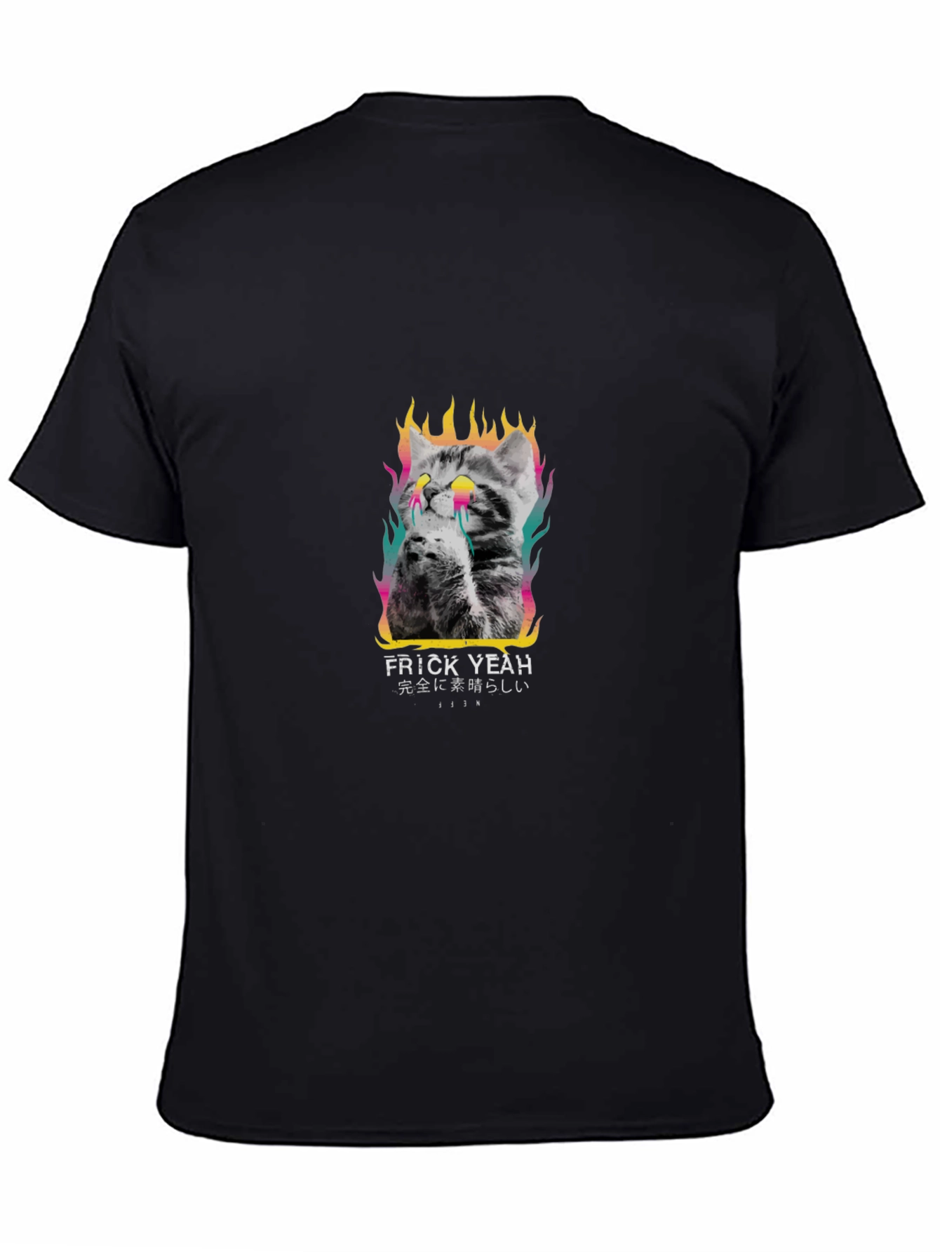 Frick Yeah Cat Tee - Trendy Graphic Print T-Shirt