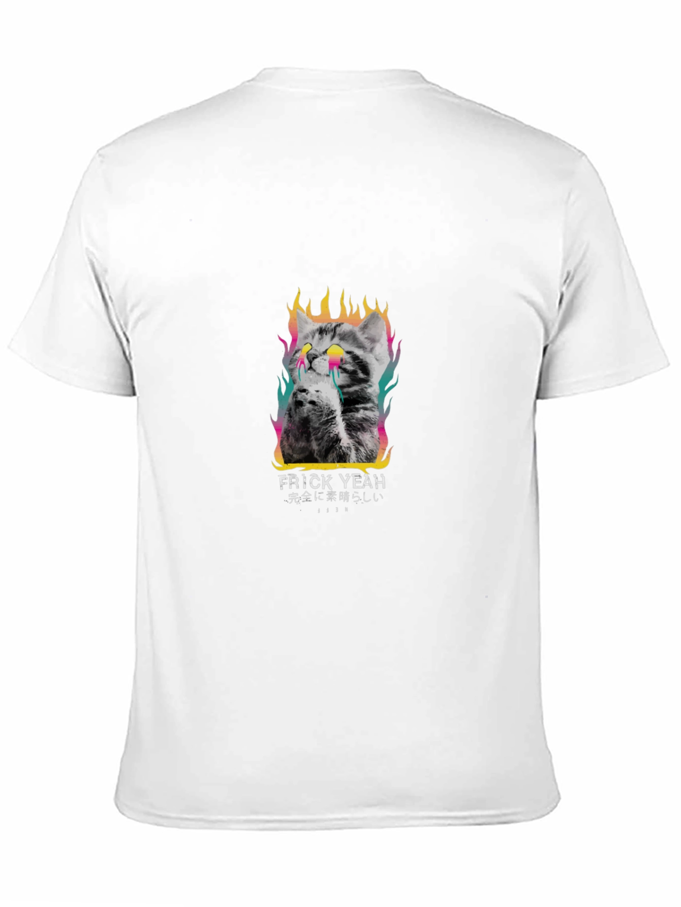 Frick Yeah Cat Tee - Trendy Graphic Print T-Shirt