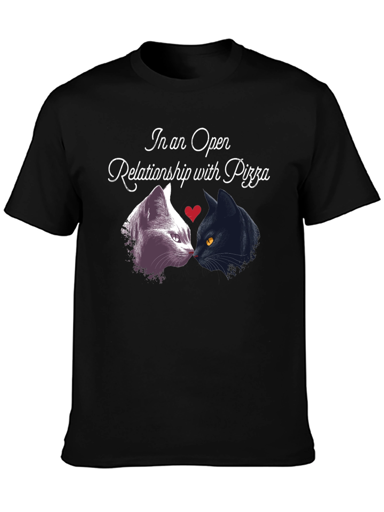 Open Relationship Pizza Cat T-Shirt