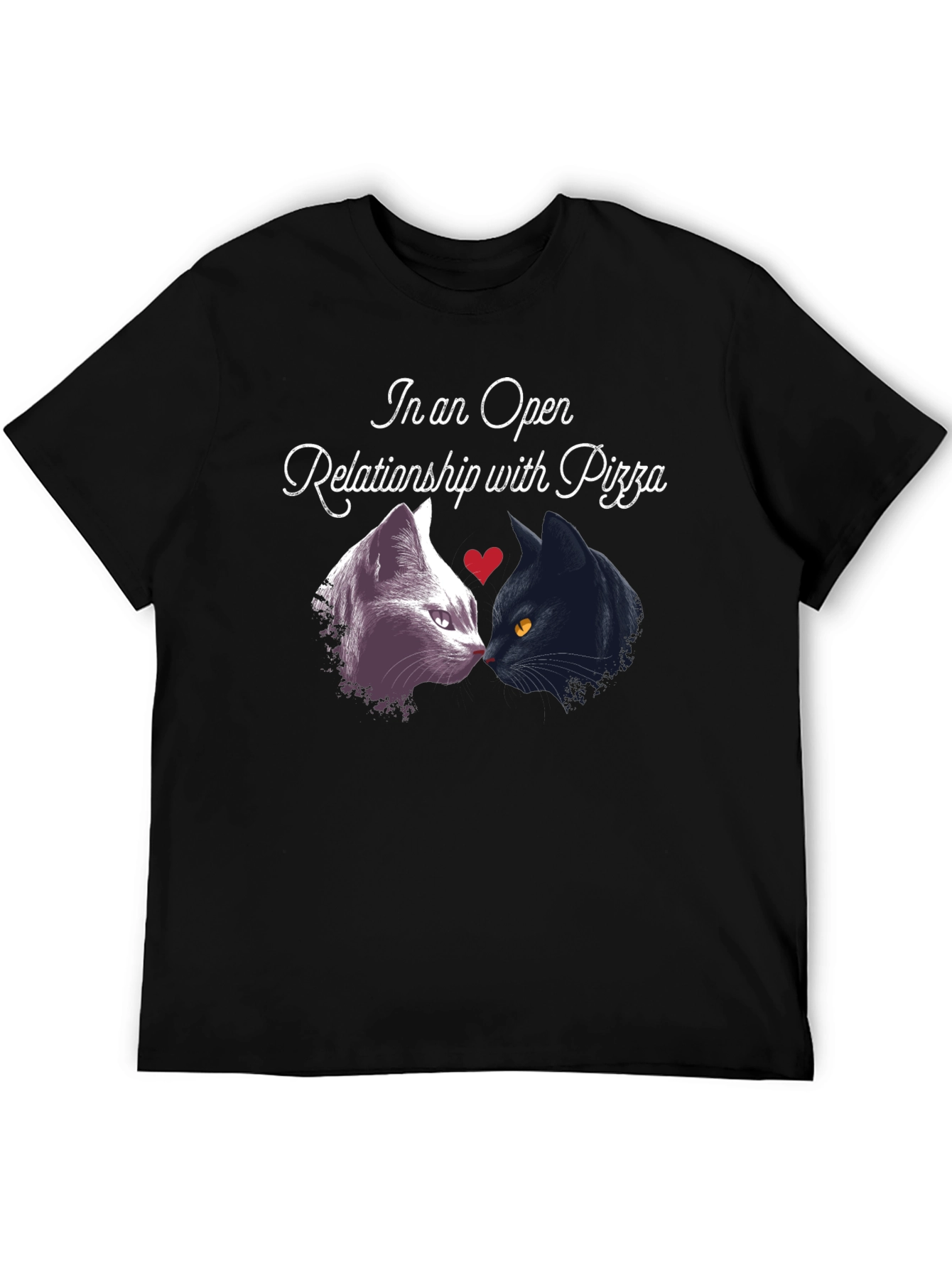 Open Relationship Pizza Cat T-Shirt