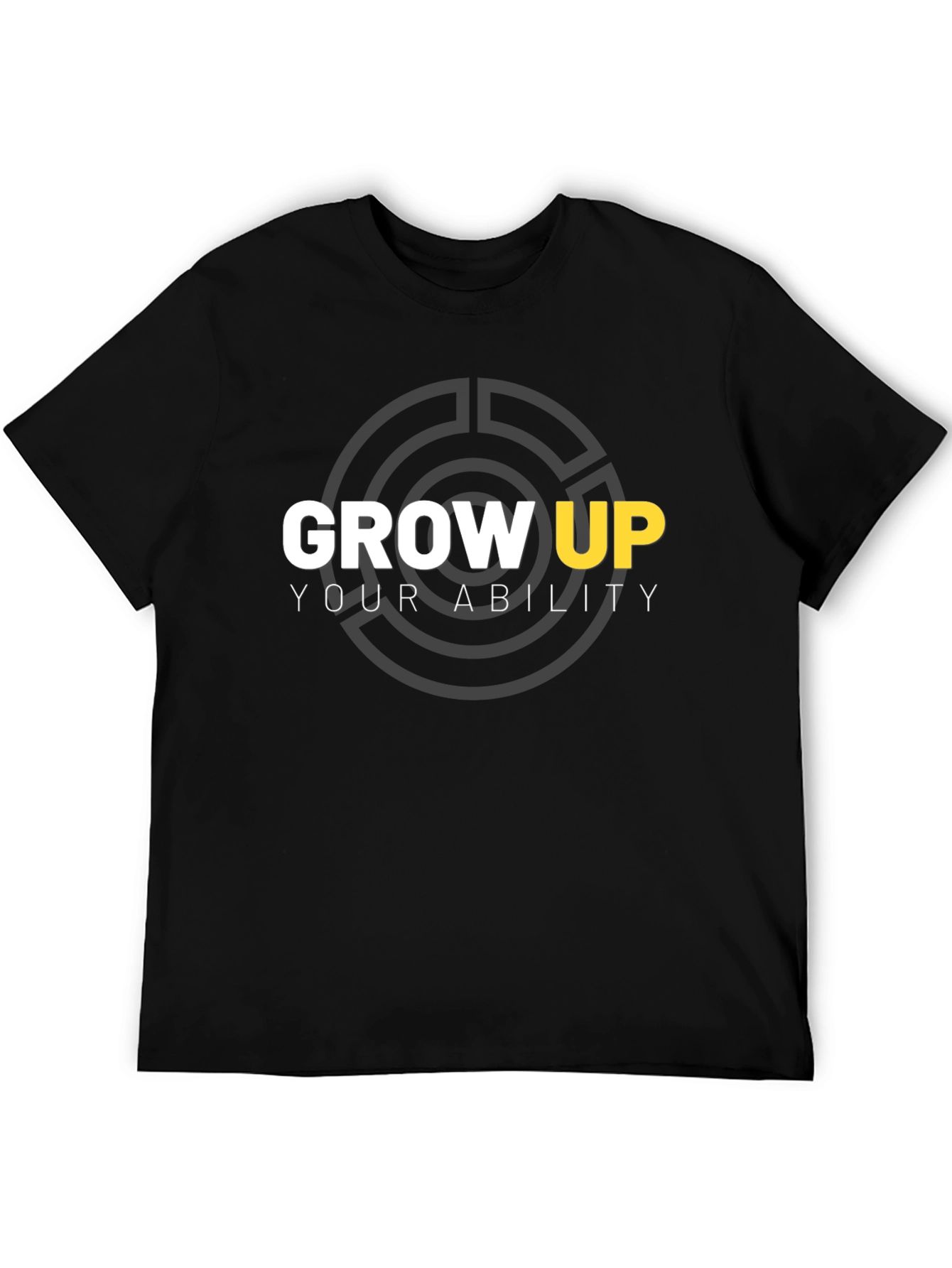 Grow Up Ability Black T-Shirt