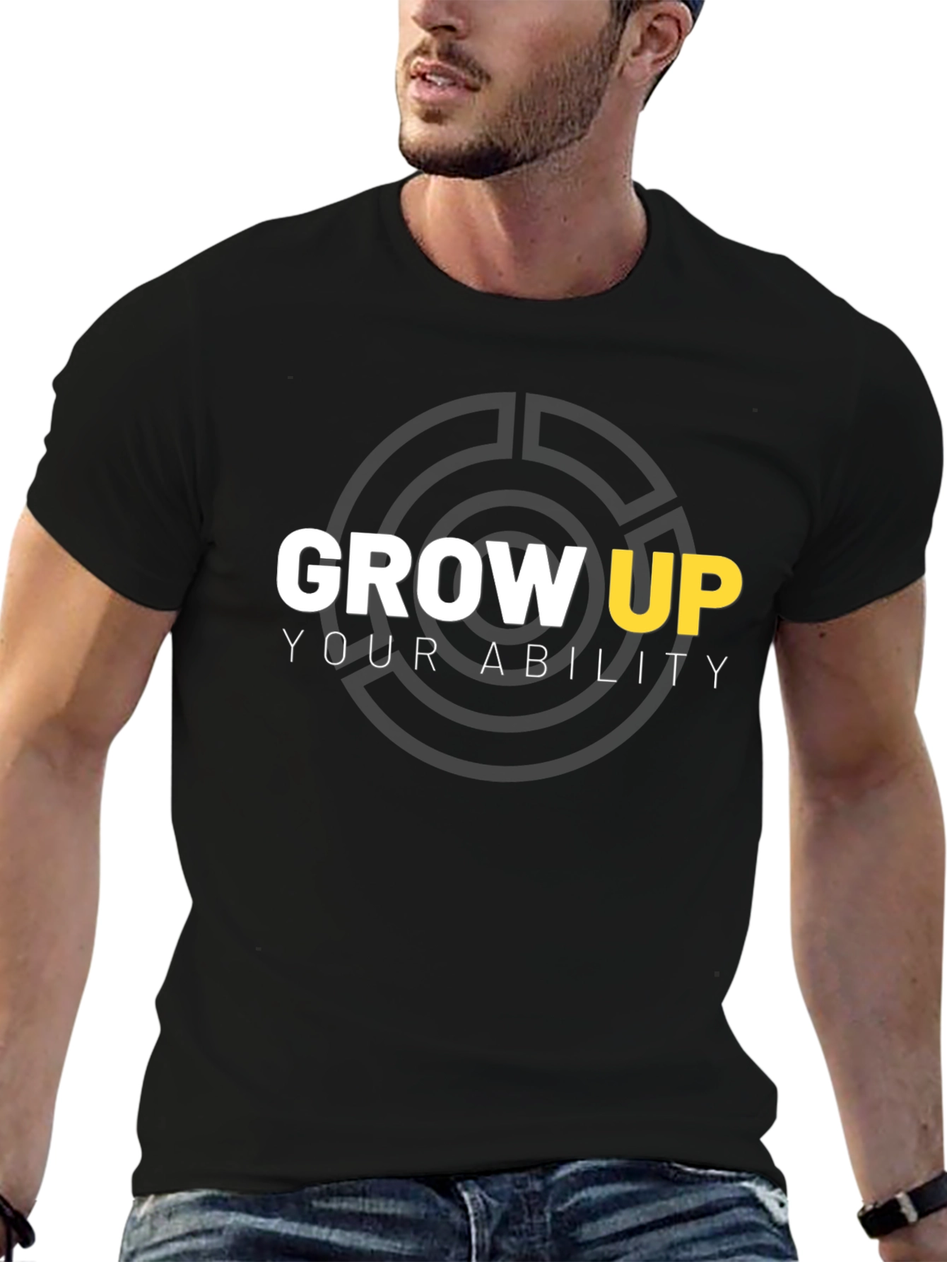 Grow Up Ability Black T-Shirt