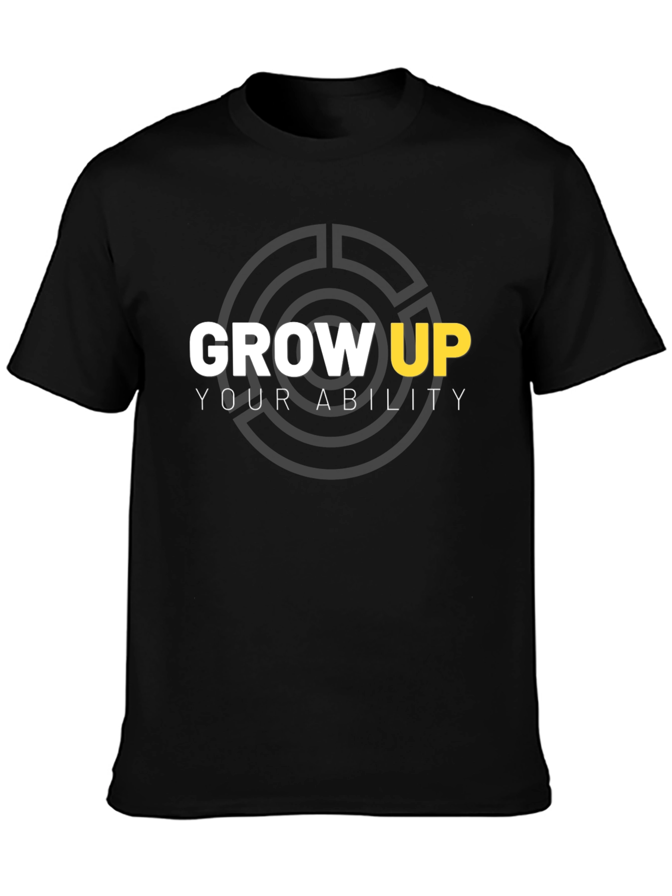 Grow Up Ability Black T-Shirt