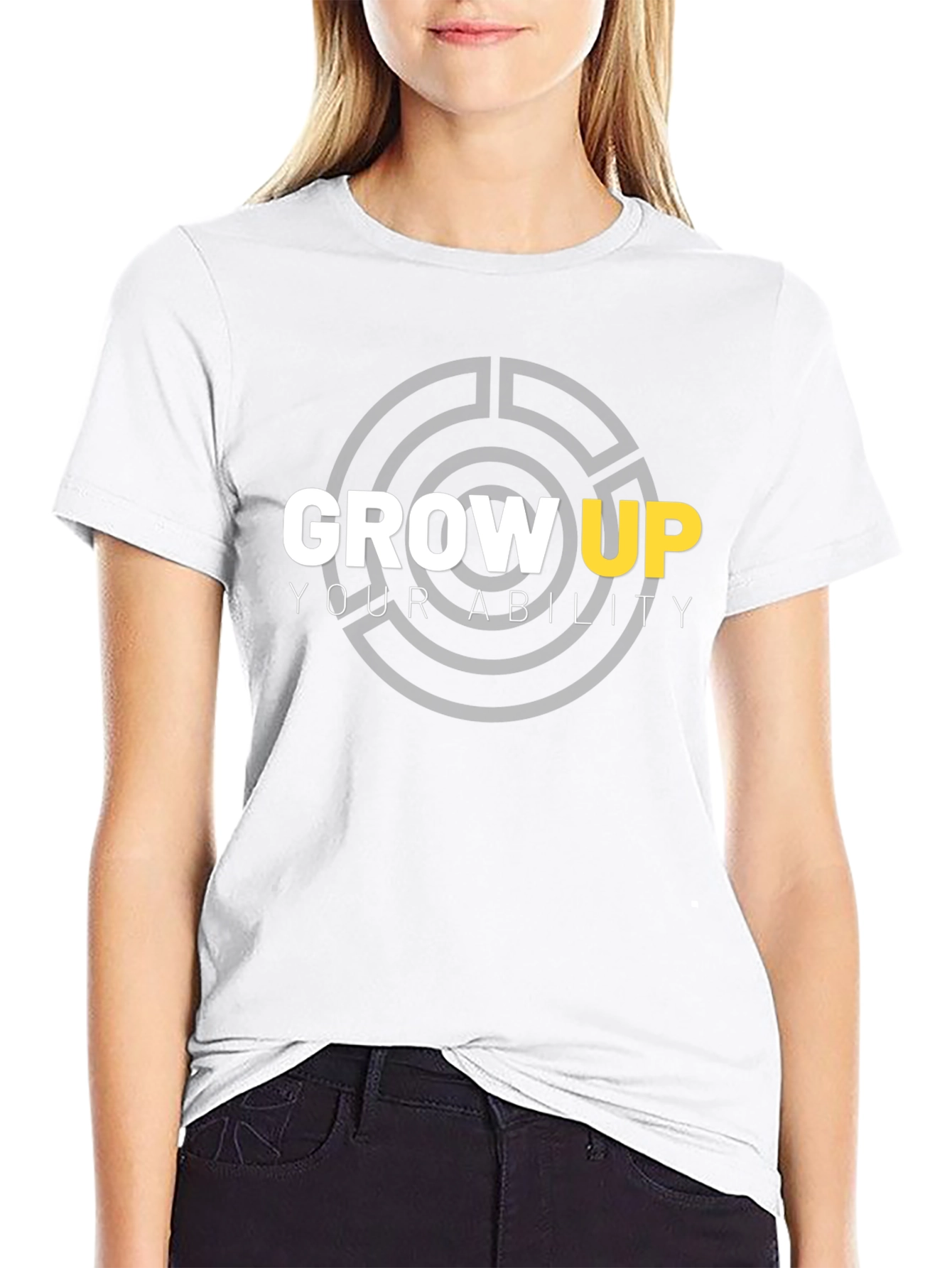 Grow Up Ability Black T-Shirt