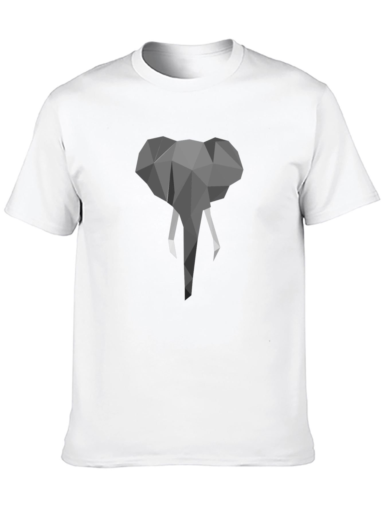 Geometric Elephant Graphic Print T-Shirt