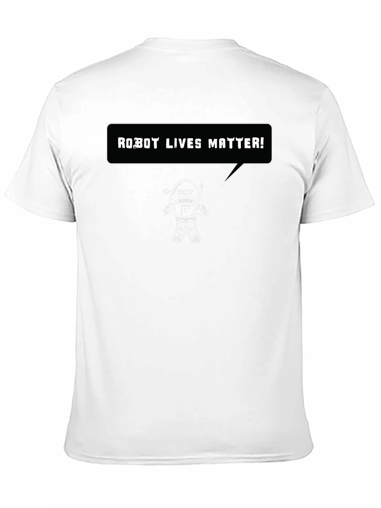 Robot Lives Matter Graphic T-Shirt - Black
