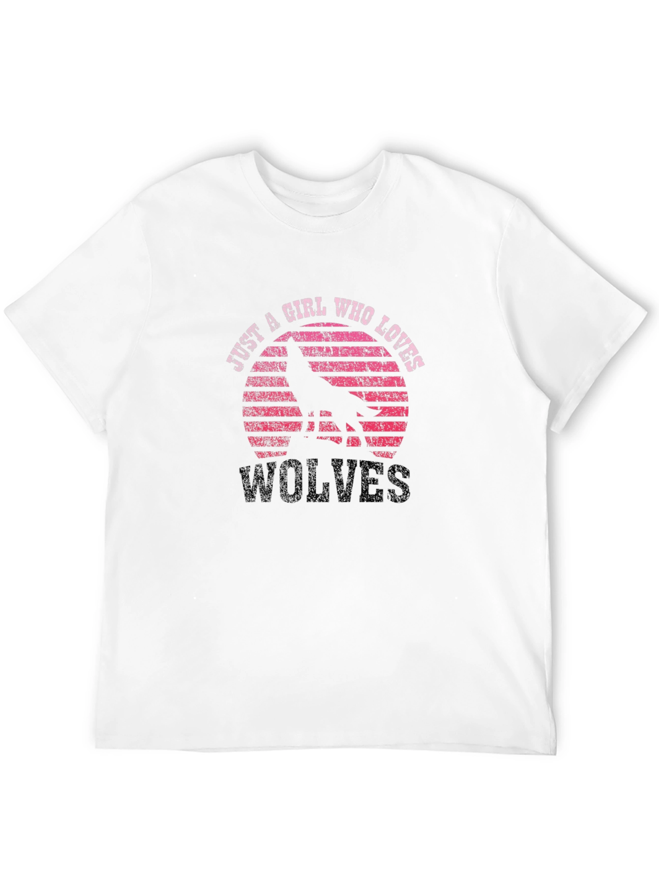Just A Girl Who Loves Wolves Graphic T-Shirt