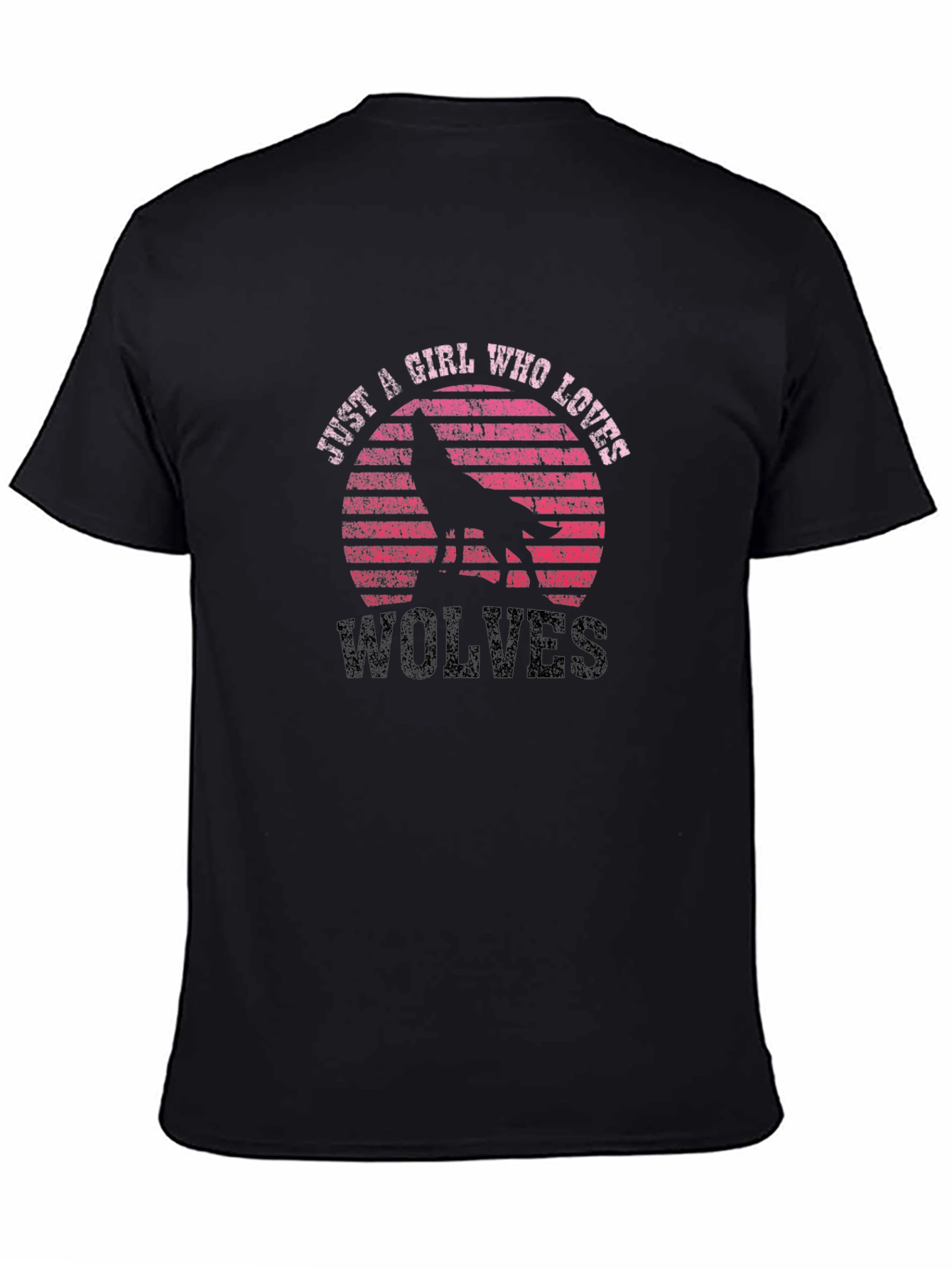 Just A Girl Who Loves Wolves Graphic T-Shirt