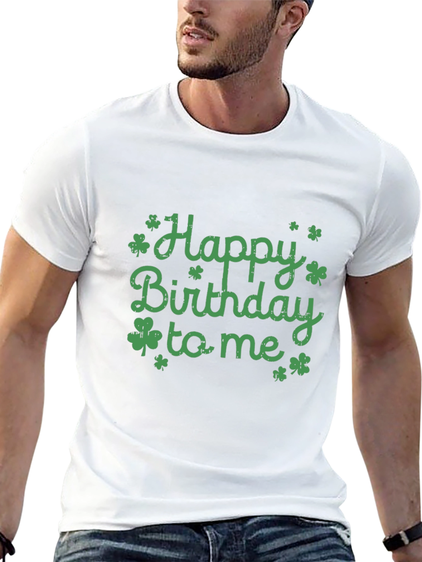 Happy Birthday to Me Shamrock Graphic Tee