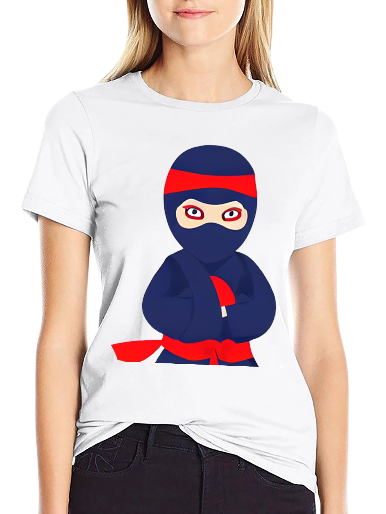 Ninja Cartoon Graphic T-Shirt - Fun Anime Style Tee