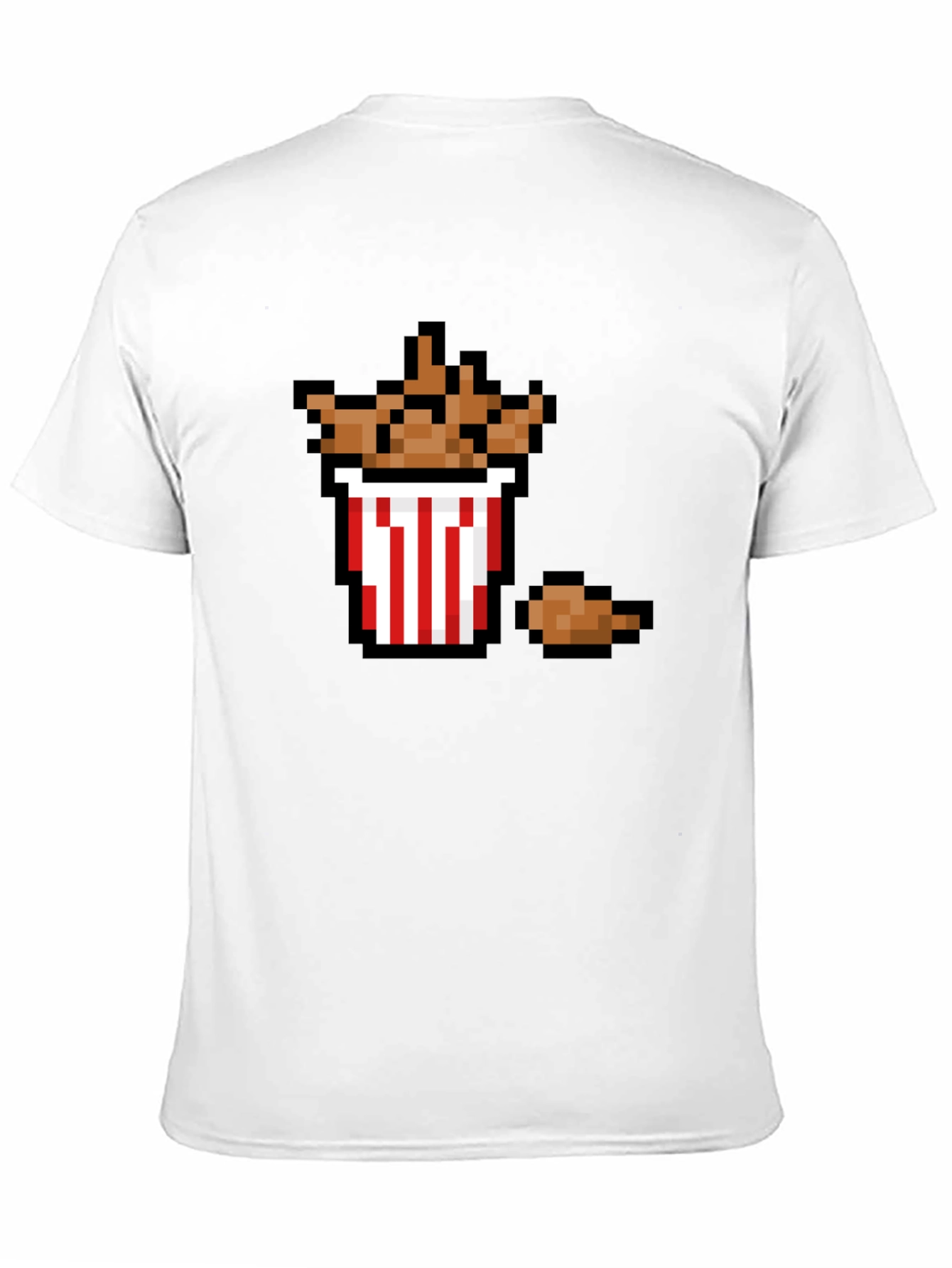 Pixel Fried Chicken T-Shirt - Funny Foodie Tee