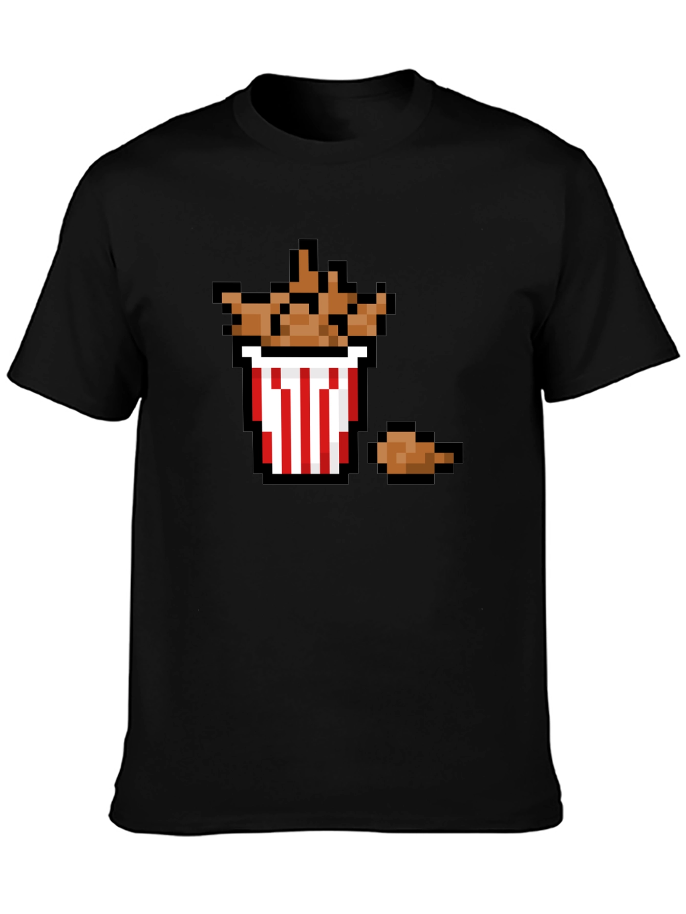 Pixel Fried Chicken T-Shirt - Funny Foodie Tee