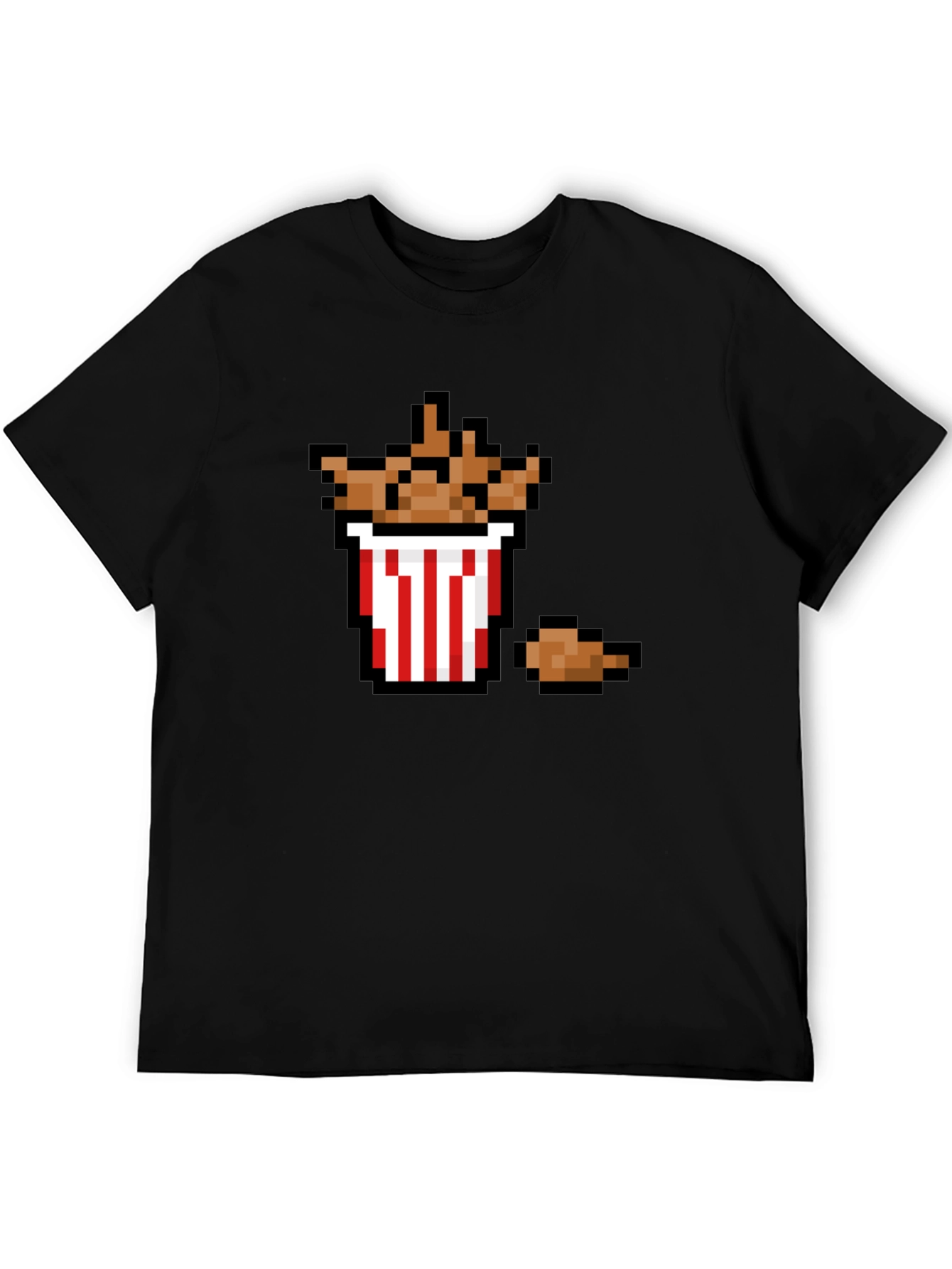 Pixel Fried Chicken T-Shirt - Funny Foodie Tee