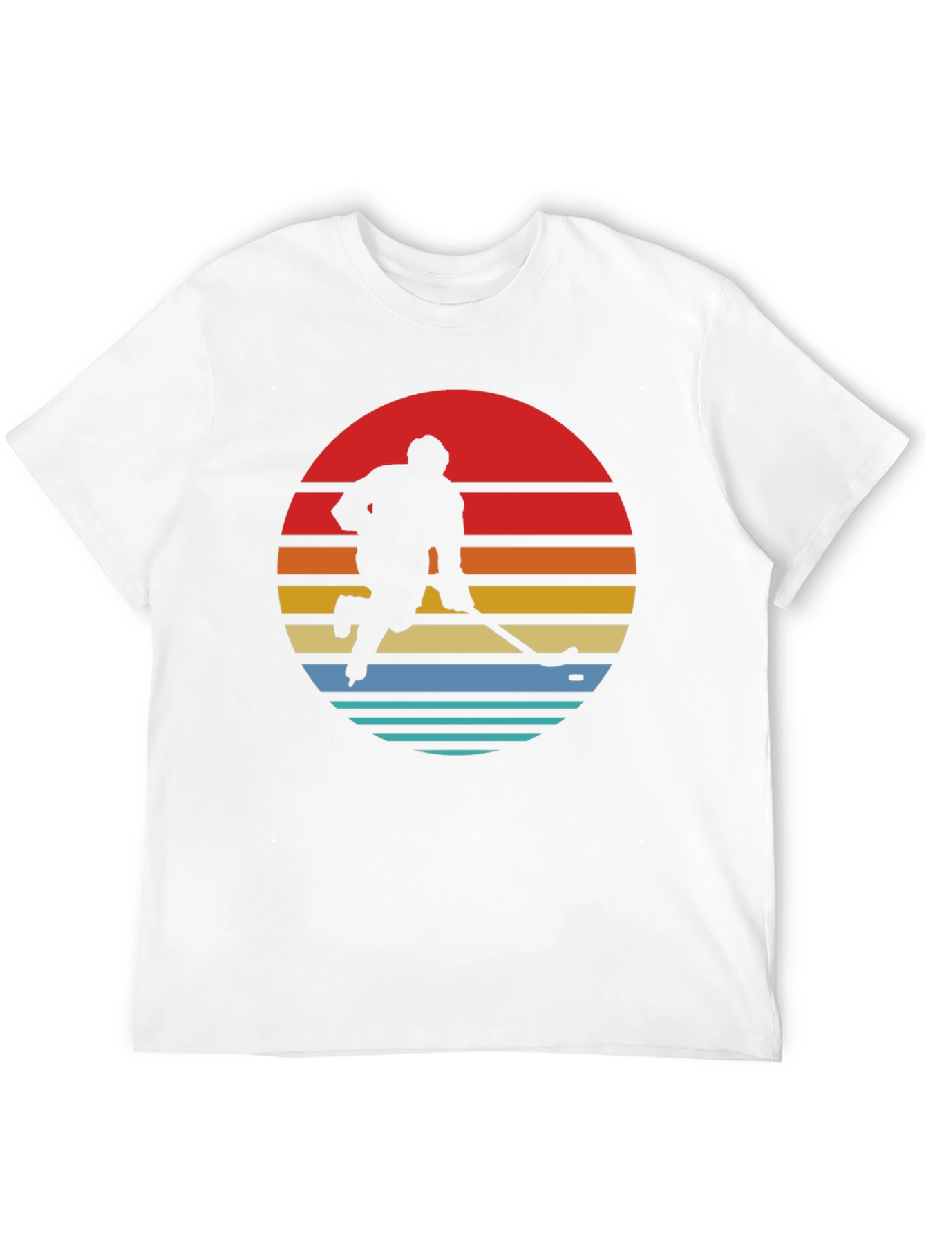 Retro Hockey Player Graphic T-Shirt